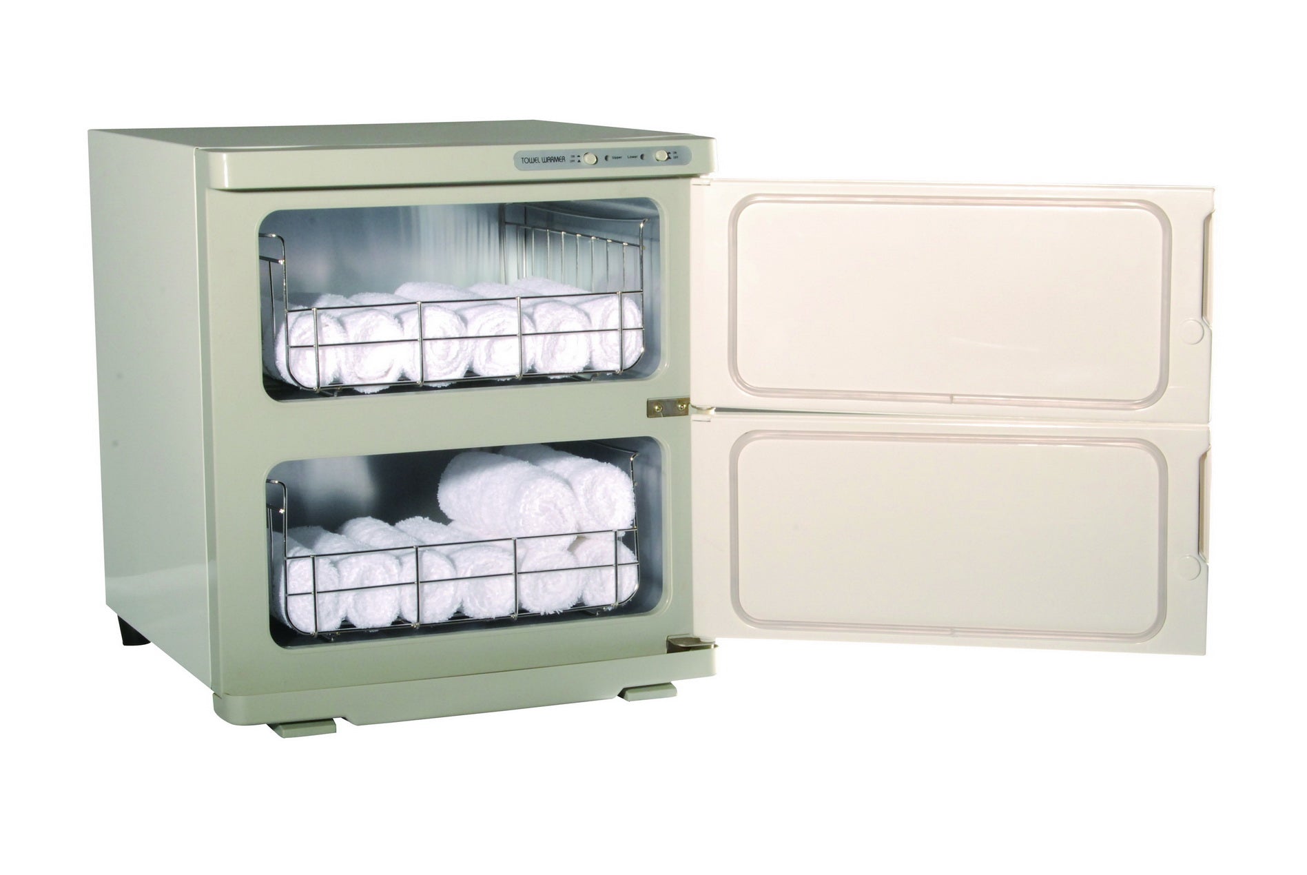 Professional 35L Double Door Towel Heater & Warmer - Perfect for Spas, Hotels, Salons & Massage Therapy - Fast Heating Cabinet for Luxurious Warm Towels (White) - Ideal for Home Spa, Hospitality & Wellness Businesses