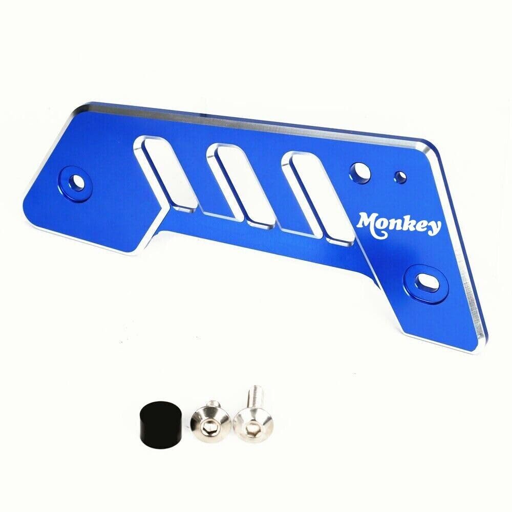 3D CNC Chain Guard Cover Rear Hell Cover Protection for Honda Monkey 125 2019-2024 - Durable Motorcycle Accessory (Blue) | Perfect for Off-Road Riding and Urban Commuting