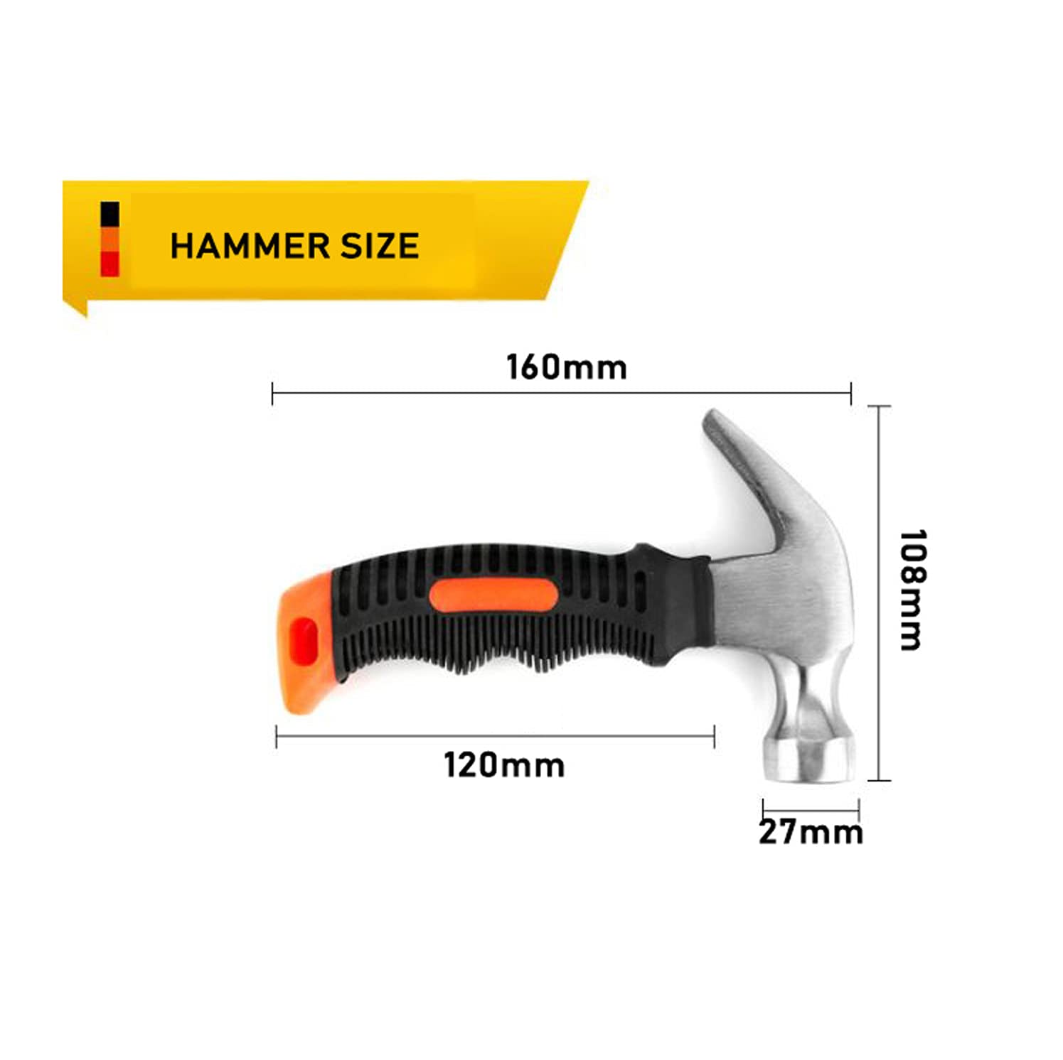 415-Piece Picture Hanging Kit with 8oz Anti-Slip Claw Hammer - Includes Common Nails, Wood Nails, Wall Hooks & Picture Hangers - Perfect for Home Decor, Photo Frames, Mirror Installation & DIY Projects