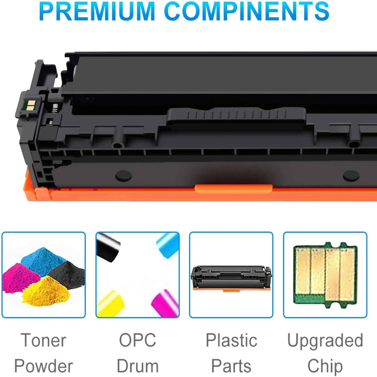 HP 650A CE270A CE271A CE272A CE273A Compatible Toner Cartridge 4-Pack (BK/C/M/Y) - High Yield Replacement for HP Color Enterprise CP5525dn CP5525n CP5525xh M750dn M750n M750xh Printers - Perfect for Office & Business Printing Needs