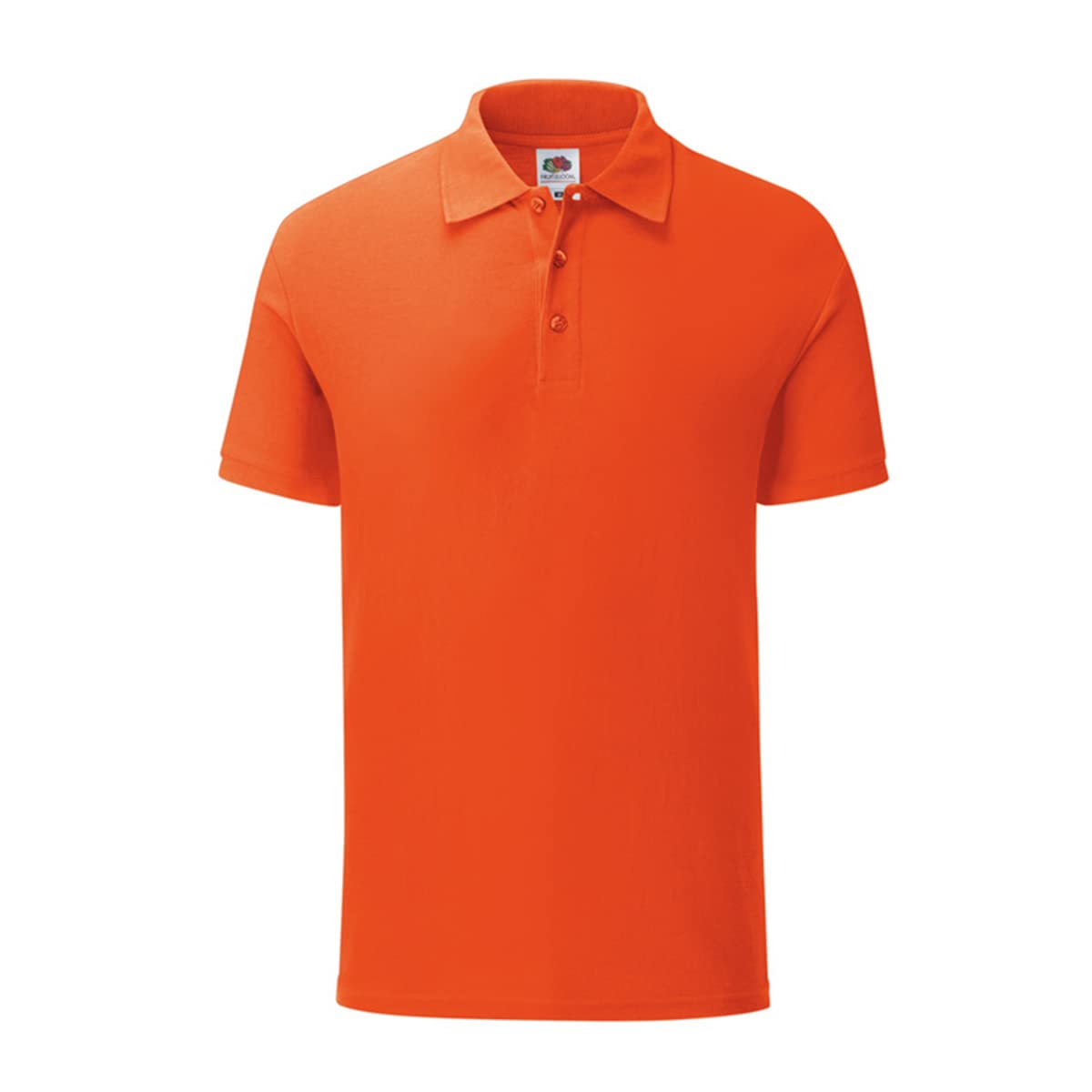 Fruit of the Loom Men's Classic Polo Shirt - Flame Orange, Size Small | Comfortable Cotton Short Sleeve Shirt for Casual Wear, Work & Outdoor Activities