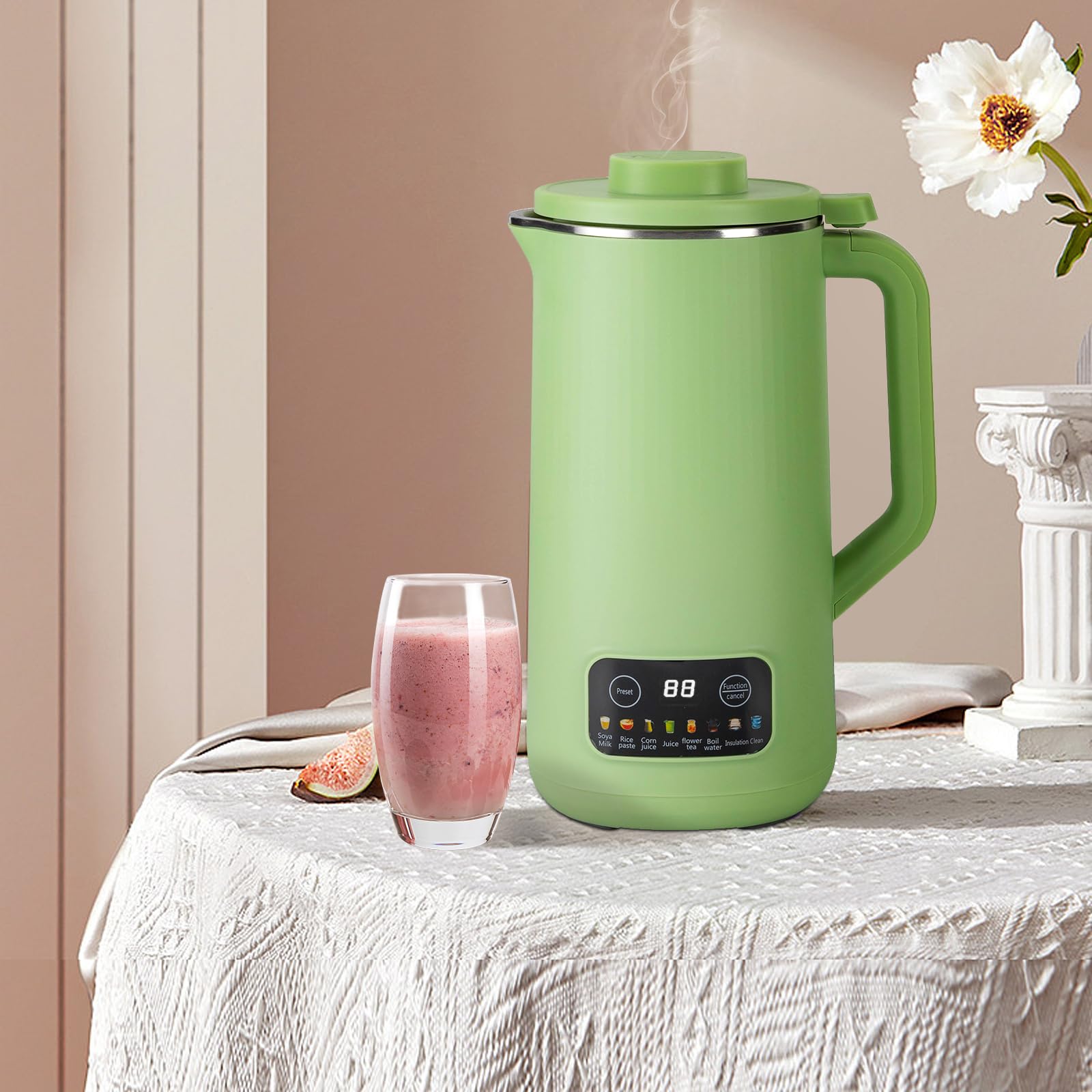 28oz Automatic Nut Milk Maker Machine - Almond, Soy & Dairy-Free Milk Maker with Self-Cleaning, Keep Warm & No Filter Needed | Perfect for Vegan, Keto & Healthy Lifestyles at Home