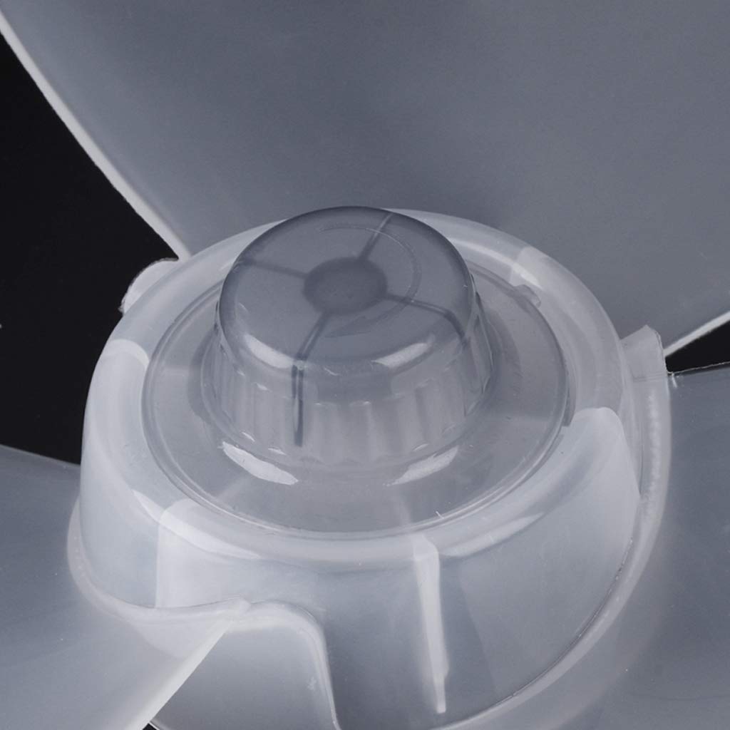 3 Leaves Clear Plastic Fan Blade Replacement for 12 Inch Pedestal Fan - Durable Transparent Replacement Blades for Stand Fans - Perfect for Home, Office, and Outdoor Cooling