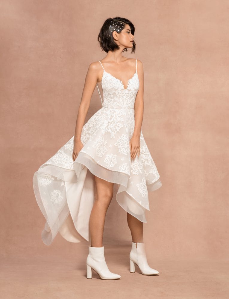Hayley Paige Didi Blush Wedding Dress - Size 12 for Bride, Bridesmaid & Formal Occasions