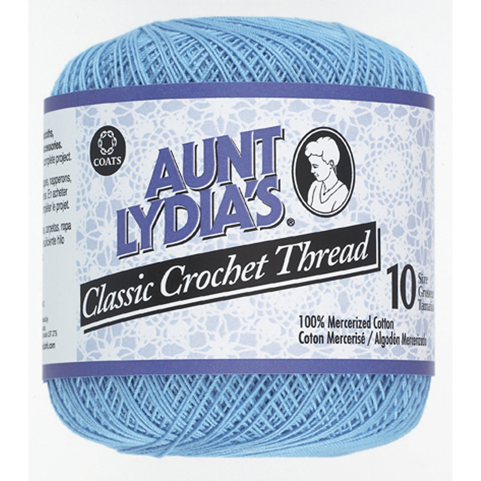 South Maid Crochet Cotton Thread Size 10 - Delft Blue Yarn for Crocheting, Knitting & DIY Crafts - Perfect for Doilies, Table Runners & Home Decor Projects