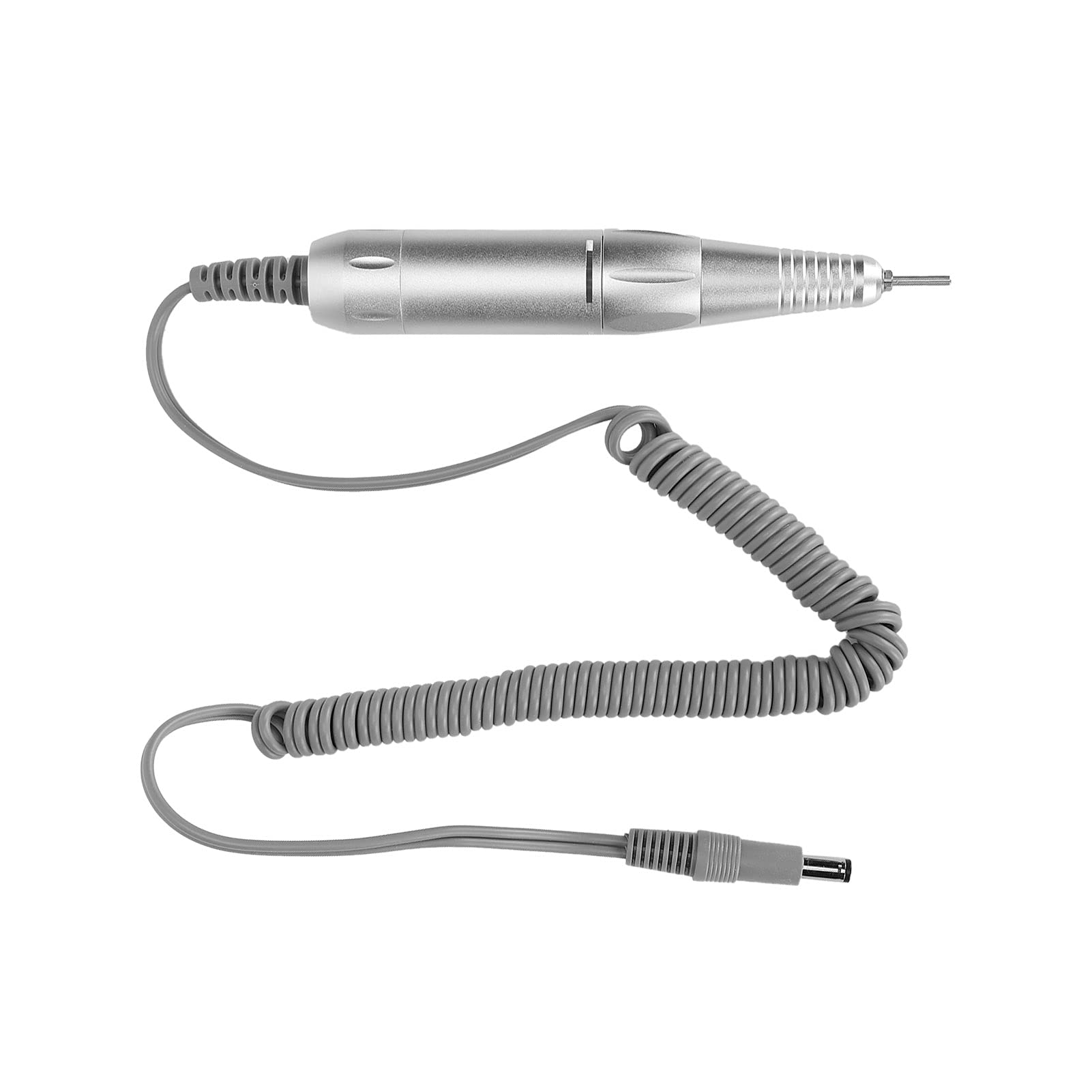 Electric Nail Drill Replacement Handle - Professional Manicure & Pedicure Tool for Acrylic & Gel Nails - Silver Nail File Grinder for Salon & Home Use - Perfect for Nail Shaping, Polishing & Design