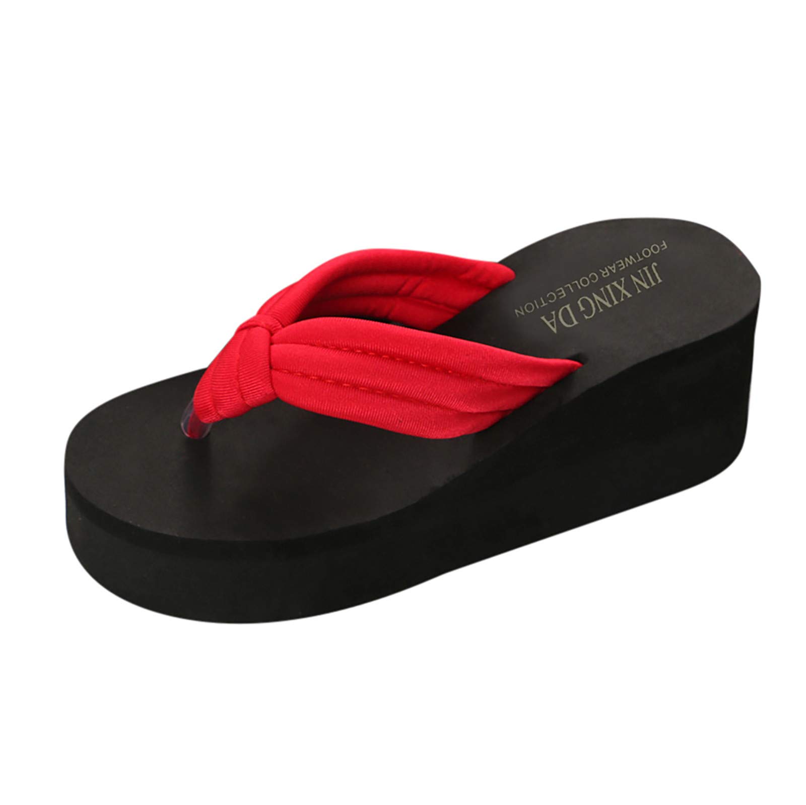 Women's Non-Slip Thick Sole Flip Flops - Comfortable Beach Sandals for Women, Fashionable Slip-On Slippers - Perfect for Poolside, Vacation, and Summer Outings