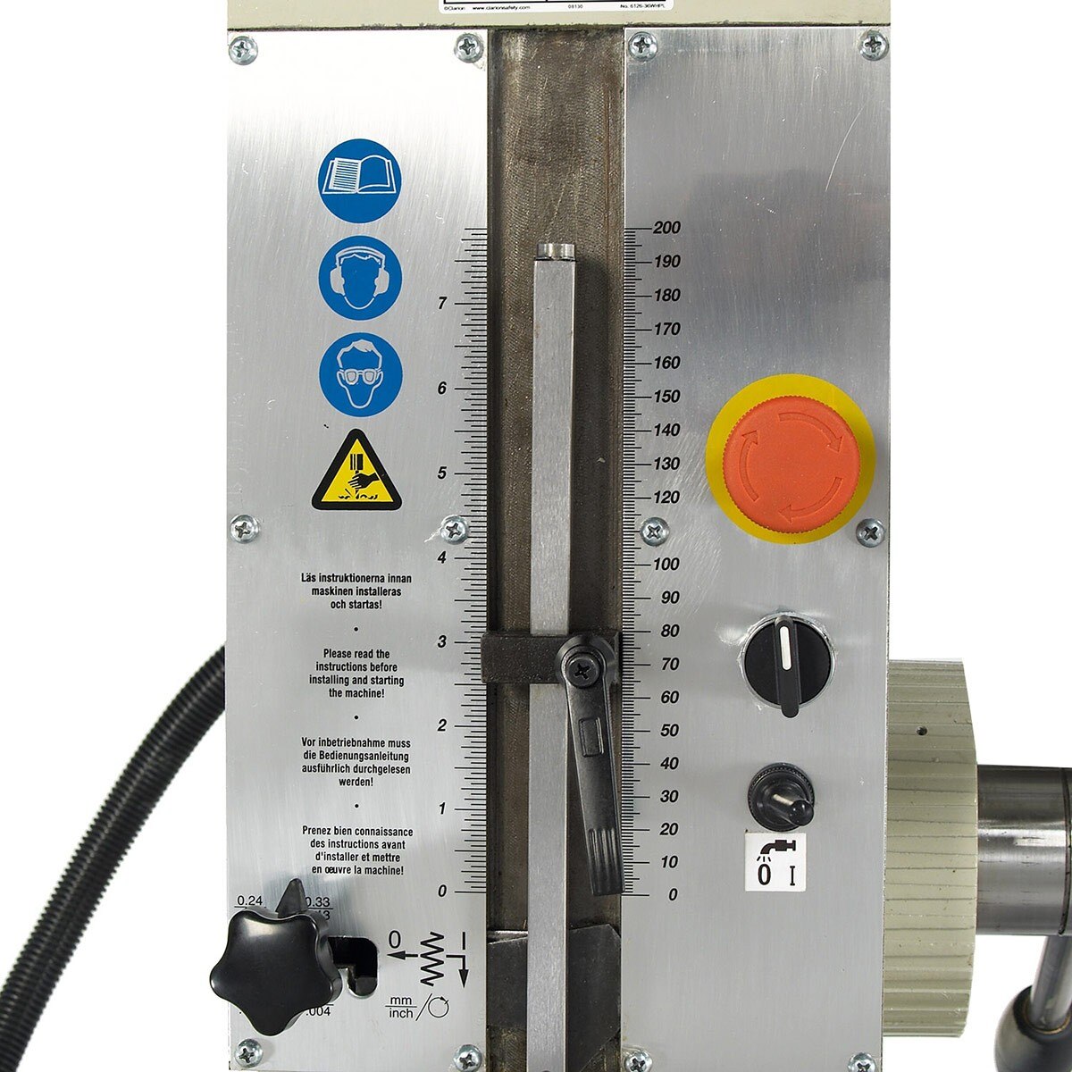 Baileigh Industrial BA9 1002872 DP-1500G Floor Drill Press - Heavy Duty Metal & Woodworking for Home Workshop & Industrial Use