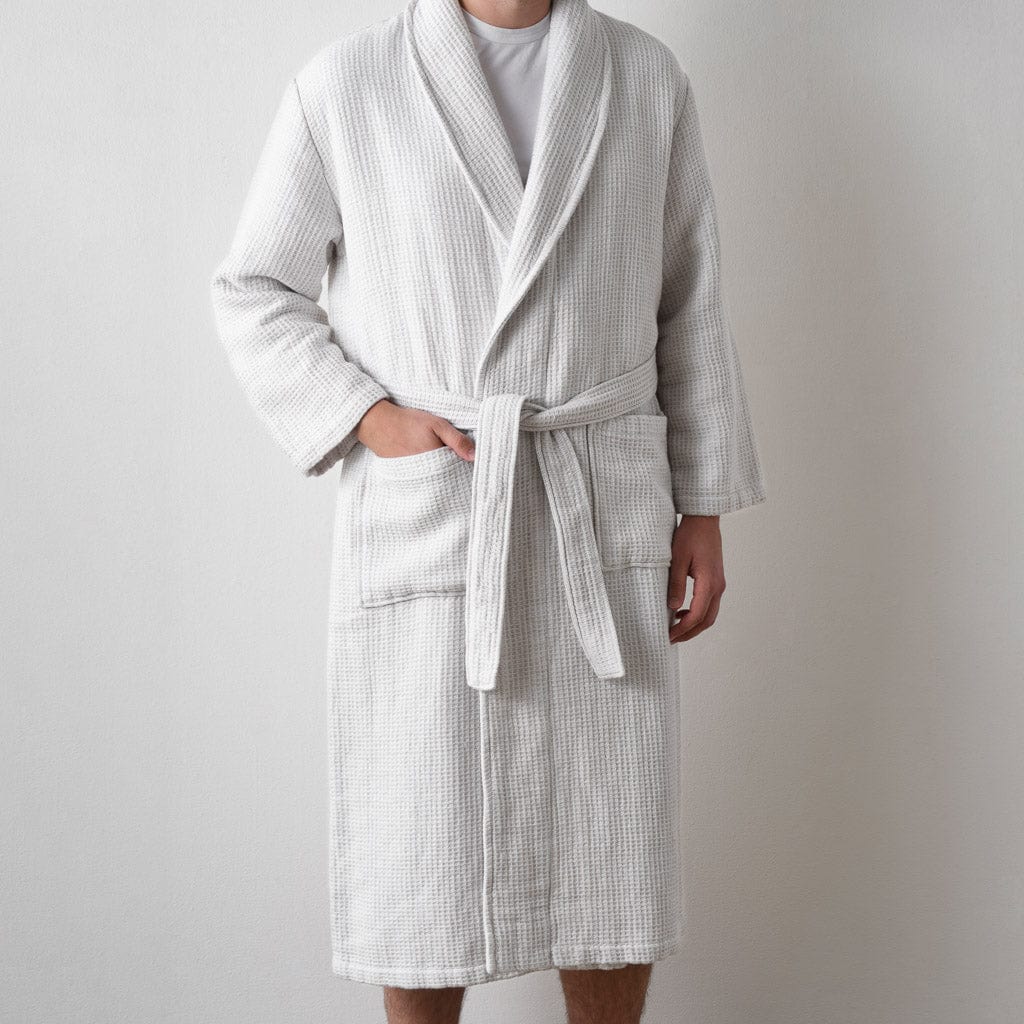 Premium Aegean Cotton Bath Robe for Women & Men - Soft Absorbent Luxury Spa Robe - Perfect for Home, Hotel & Beach Relaxation