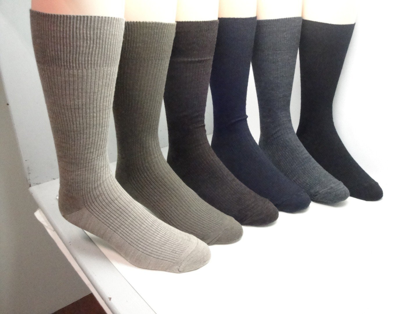 Premium Men's Merino Wool Dress Socks - 12