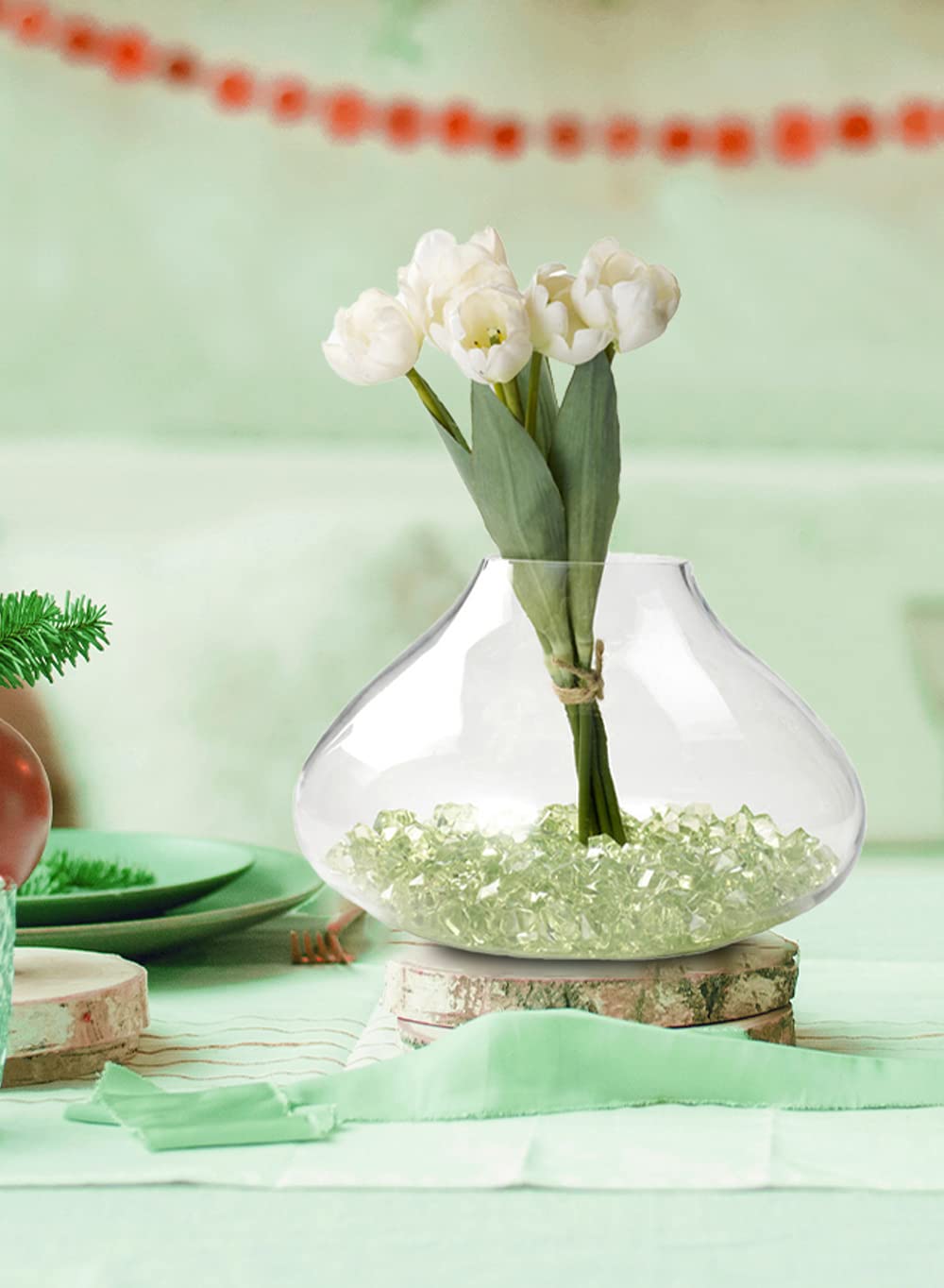 Serene Spaces Living Small Clear Glass Terrarium Vase - 11.5