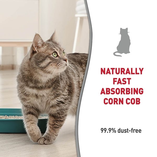 Nature's Miracle Premium Clumping Corn Cob Cat Litter - Natural, Odor Control, Dust-Free for Kittens & Adult Cats - Perfect for Indoor Litter Boxes & Multi-Cat Households