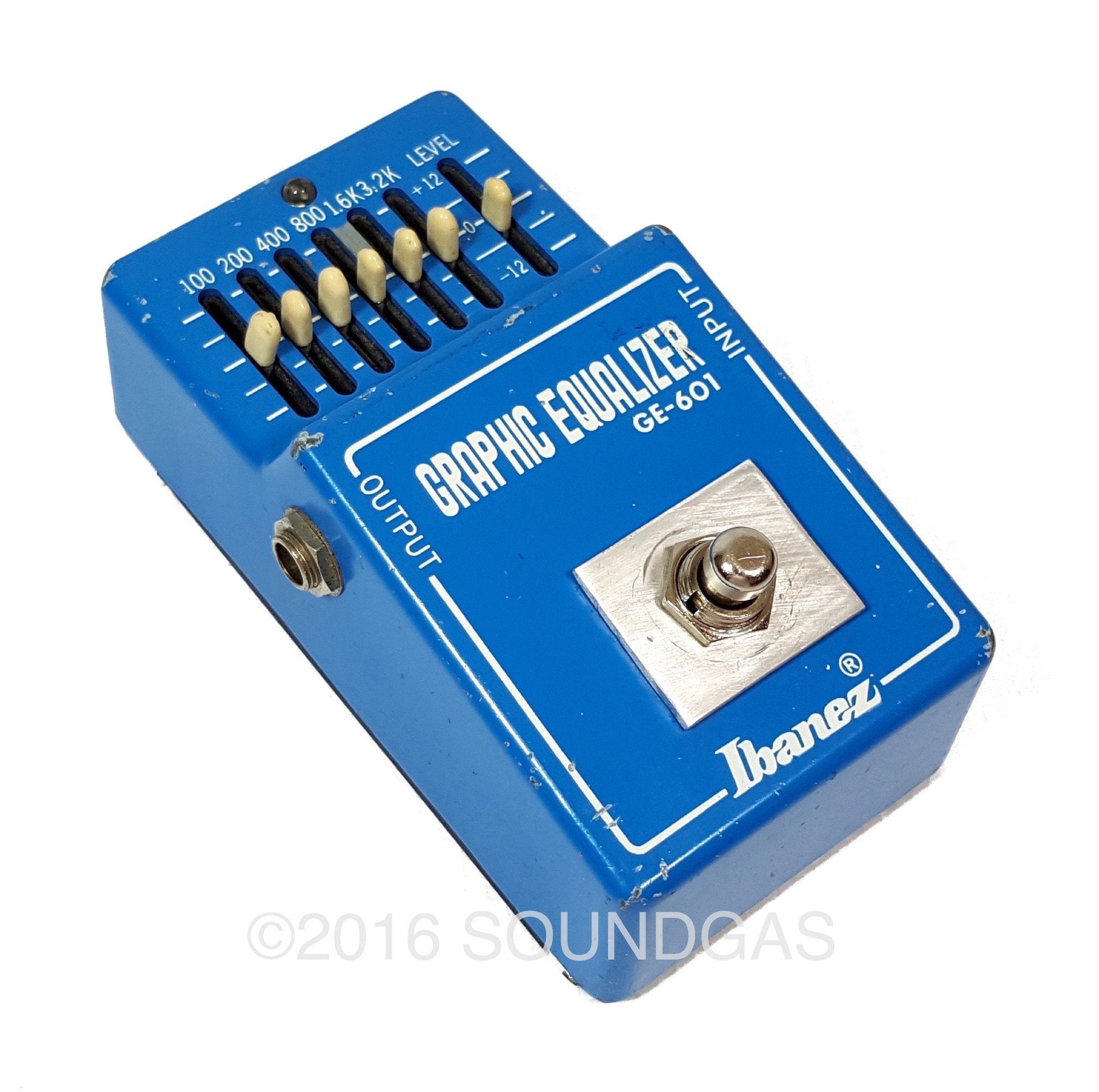 Ibanez GE 601 7-Band Graphic Equalizer Pedal for Guitar & Bass - Professional Audio Effects for Live Performance & Studio Recording