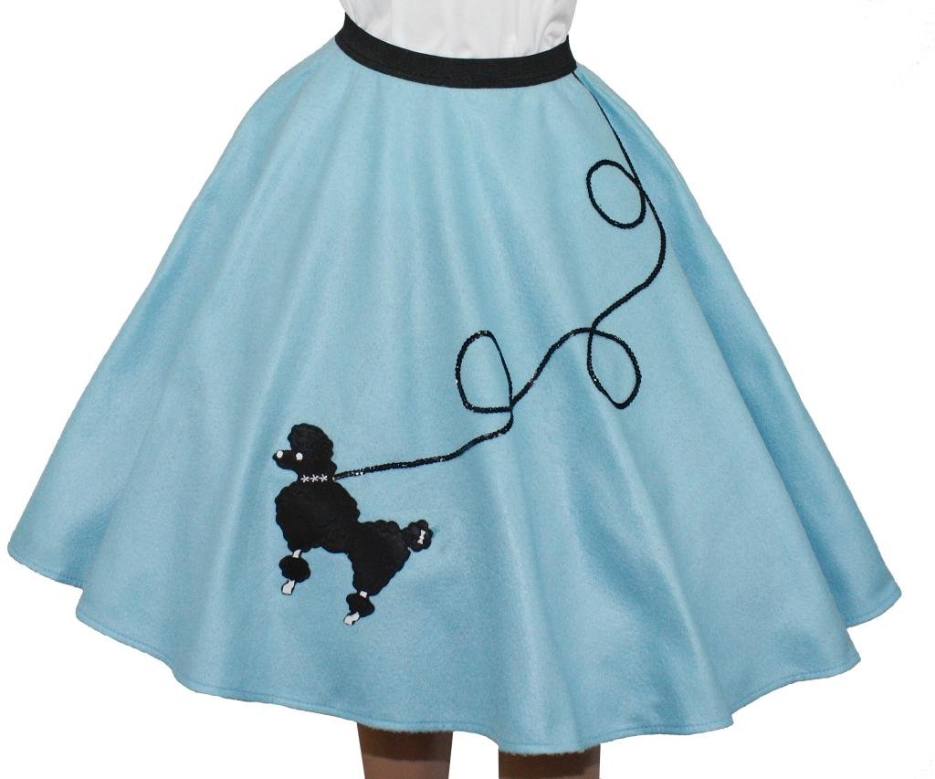 Lavender Felt Poodle Skirt for Women - Vintage 50s Style Party Dress
