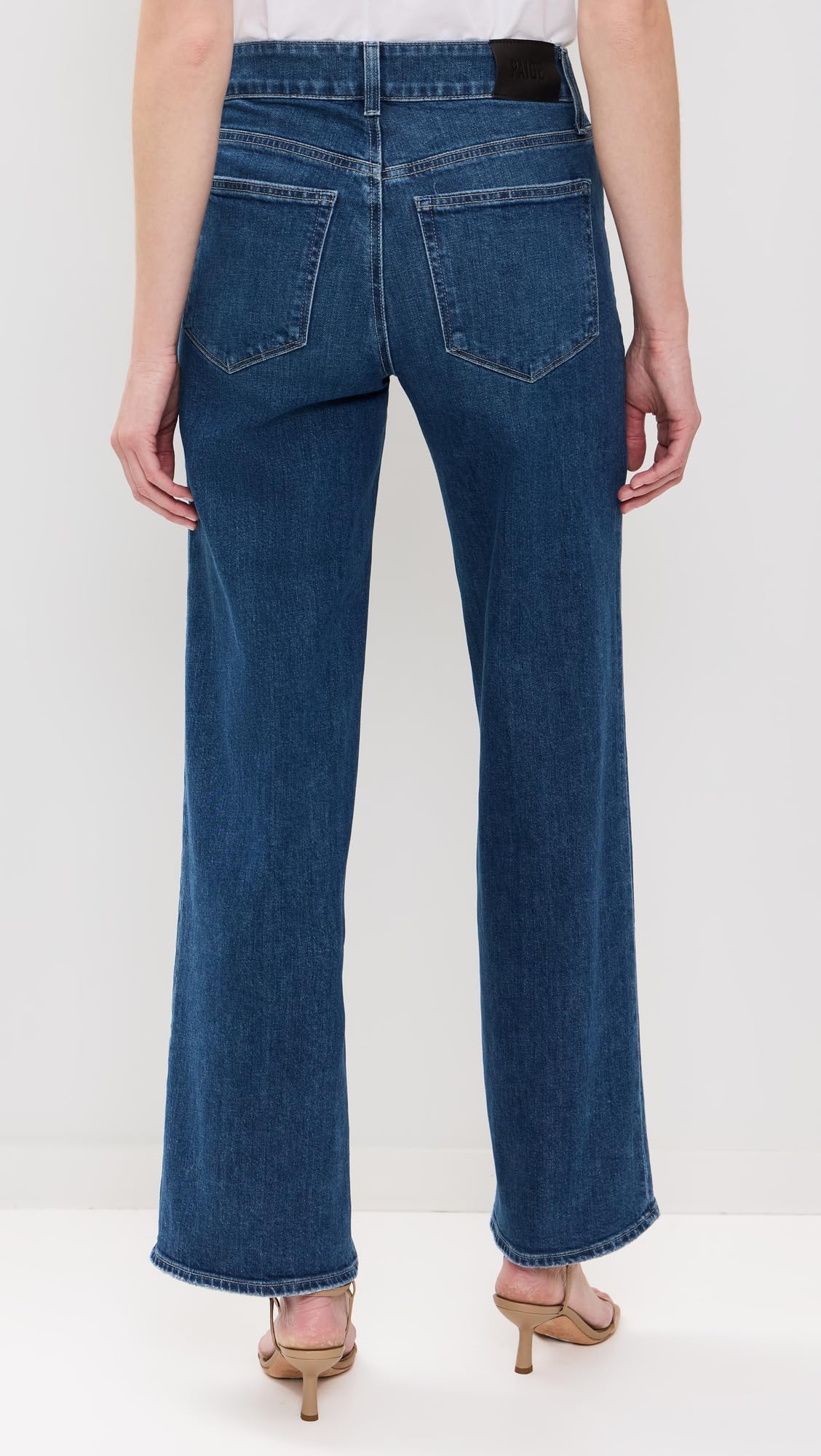 PAIGE Women's Sasha 32 High-Rise Skinny Jeans with Seam Detail Pockets - Stretch Denim for Work, Date Night & Everyday Wear