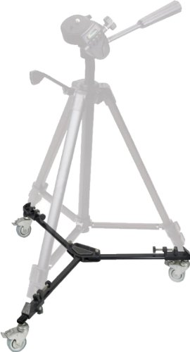72-inch Professional 3-Way Panhead Tripod with Tilt Motion, Built-in Bubble Levels, Quick Release & Monopod - Includes Tripod Dolly, Wireless Remote & Cleaning Cloth for Canon/Nikon DSLR Cameras - Perfect for Photography, Videography, Travel & Outdoor Shooting