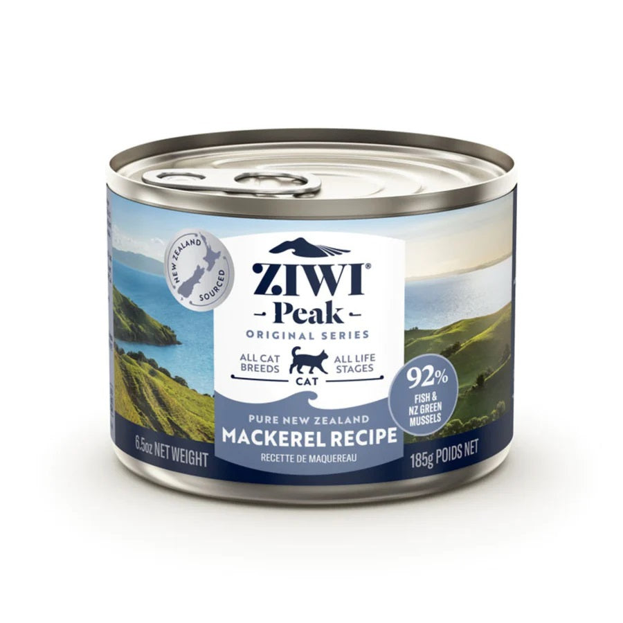Ziwi Peak Mackerel Recipe Wet Cat Food - High Protein, Grain-Free Cat Food for Adult & Senior Cats - Perfect for Indoor Cats & Picky Eaters