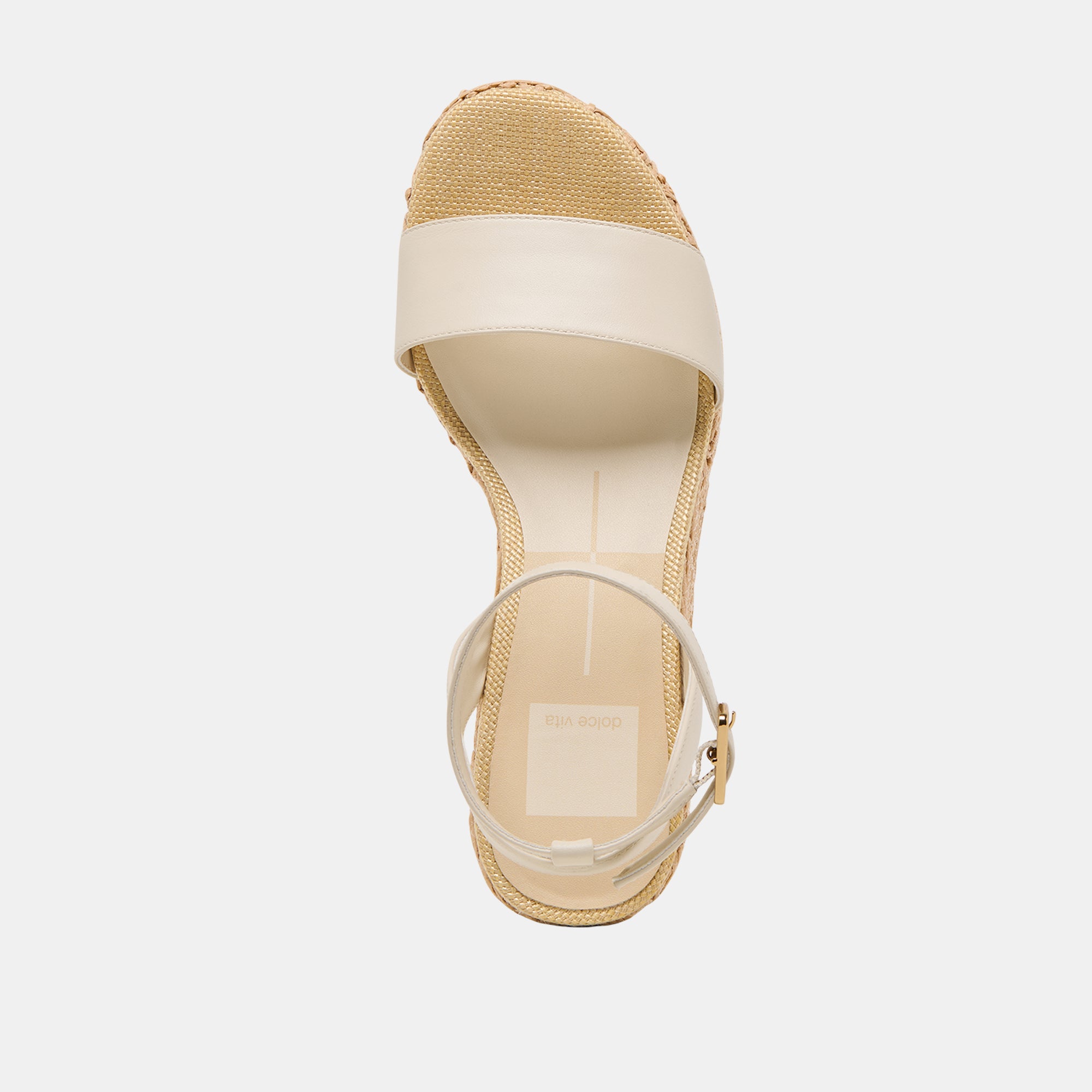 TALISA Women's Ivory Leather Wedge Sandals - Comfortable Casual Shoes for Summer, Beach, and Outdoor Activities
