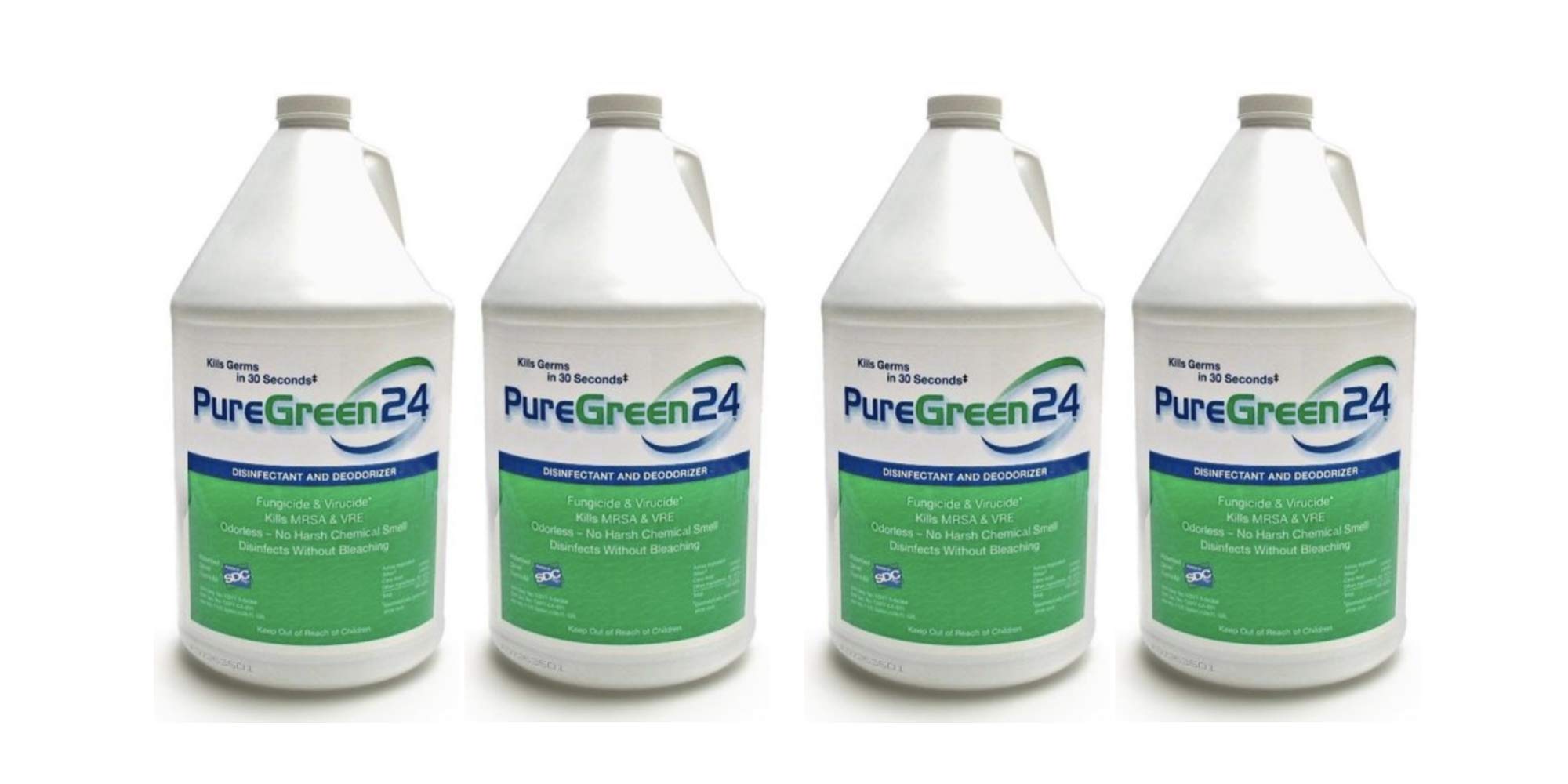 PureGreen24 Safe & Effective Disinfectant Spray - Kills 99.9% of Germs Including COVID-19, RSV, Norovirus, MRSA & Staph | Non-Toxic, Odorless, Child & Pet Safe | Ready-to-Use 4 Gallon Bottle | Ideal for Homes, Schools, Hospitals & Offices