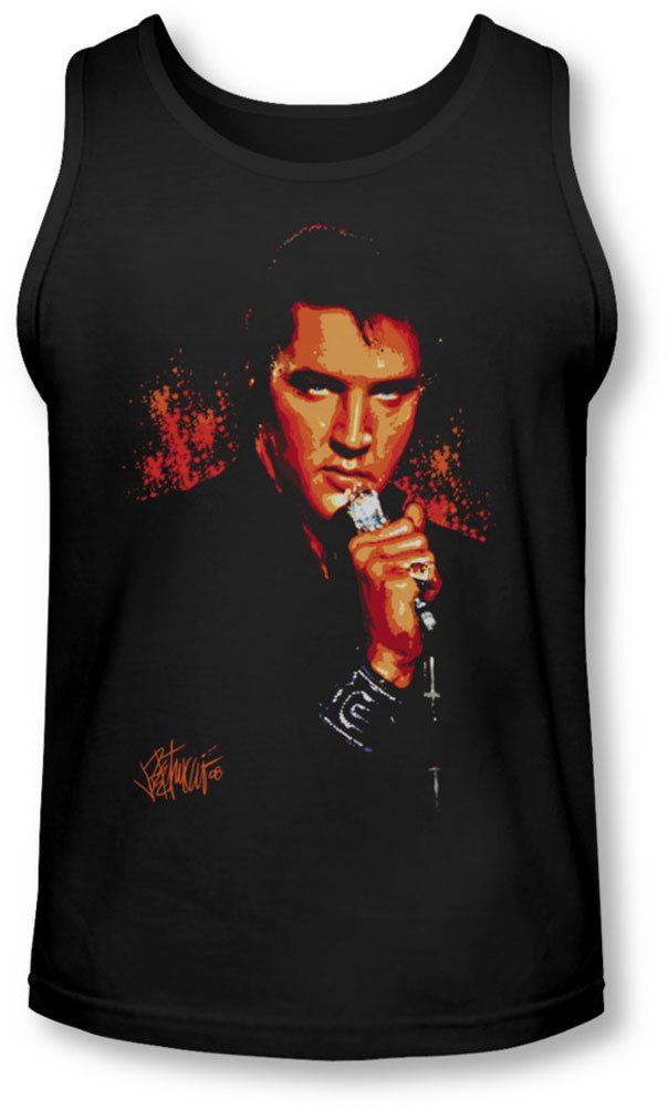 Elvis Men's Trouble Tank Top - Vintage Rock & Roll Graphic Tee for Concerts, Parties & Casual Wear