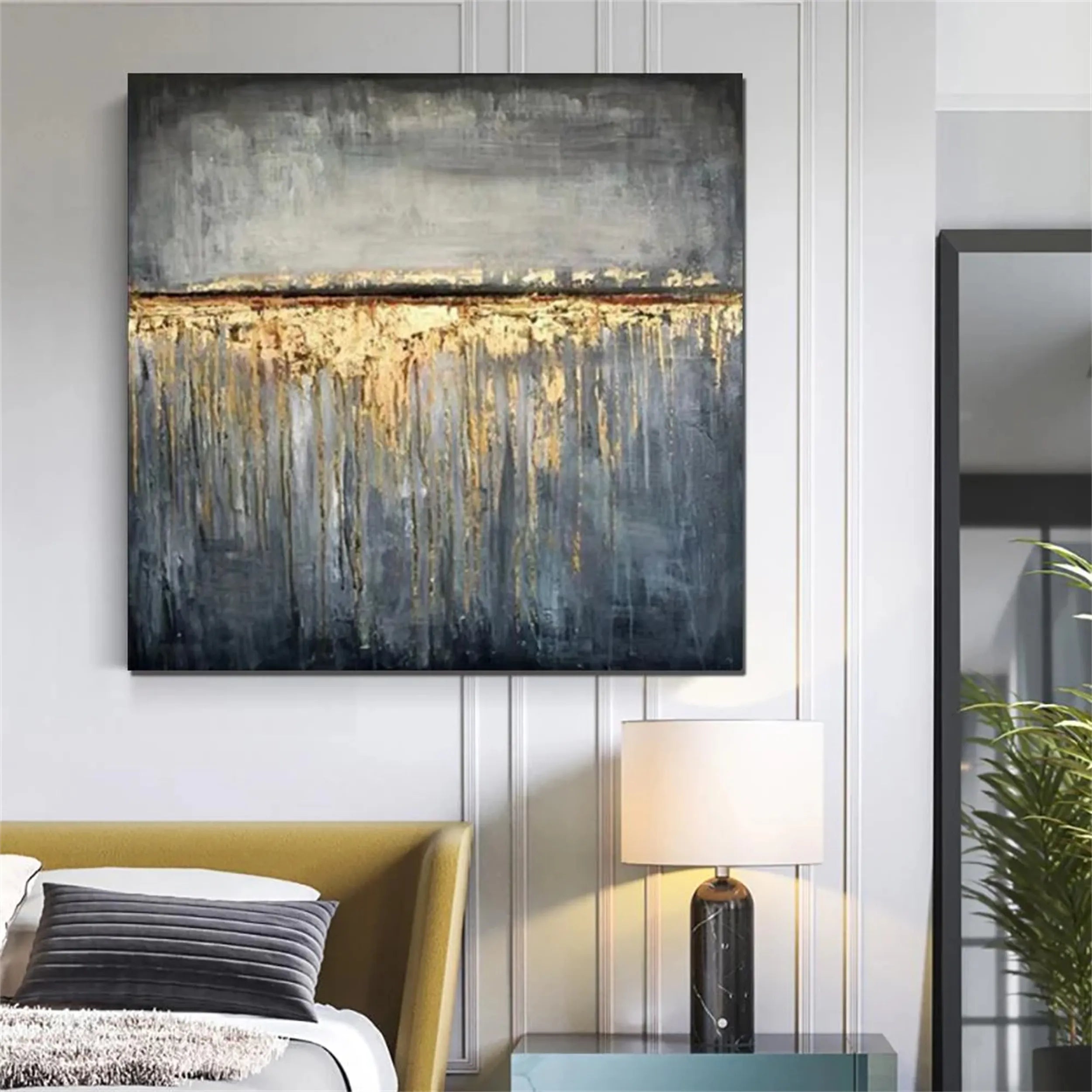 Abstract Painting #AB 126 - Modern Wall Art for Home & Office Decor | Perfect for Living Room, Bedroom, or Workspace