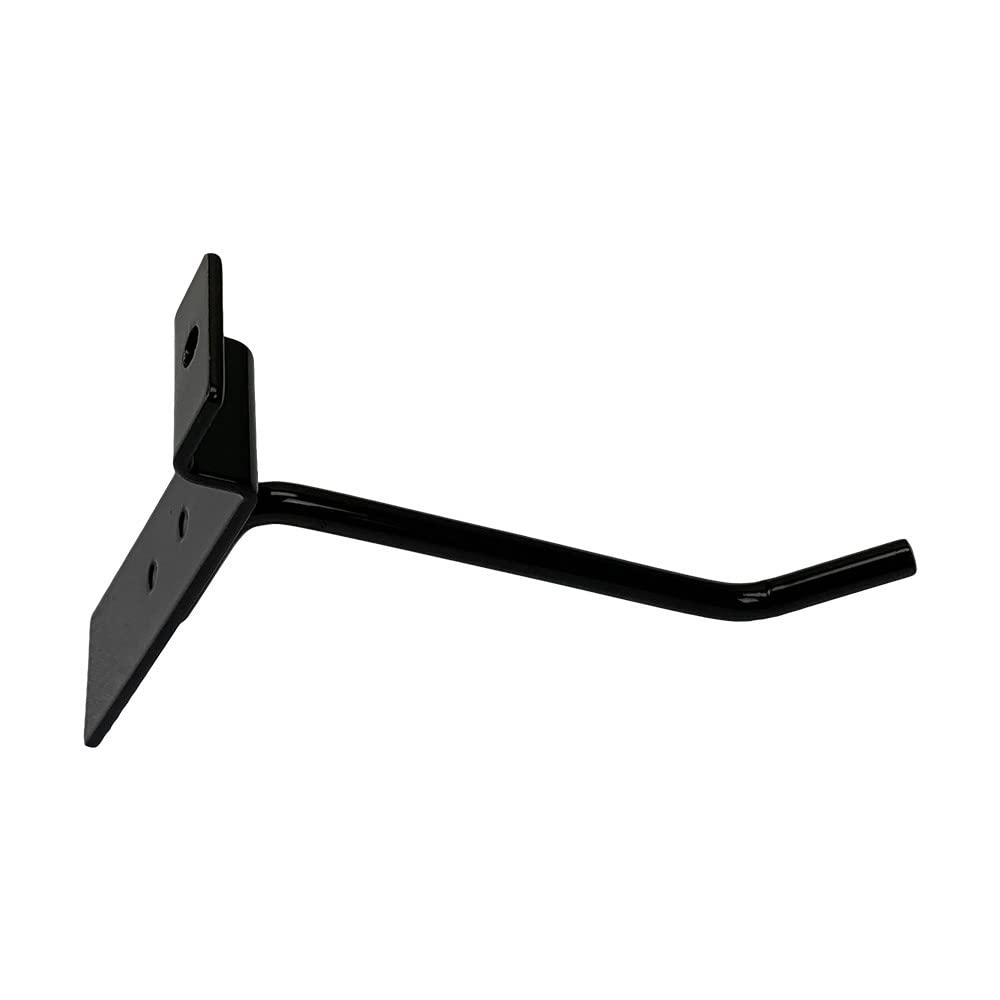 Prolinemax 2 Pack 4 Inch Black Slatwall Hooks - Heavy Duty Metal Retail Display Hangers for Store Shelving & Wall Organization - Perfect for Retail Stores, Boutiques & Home Garages