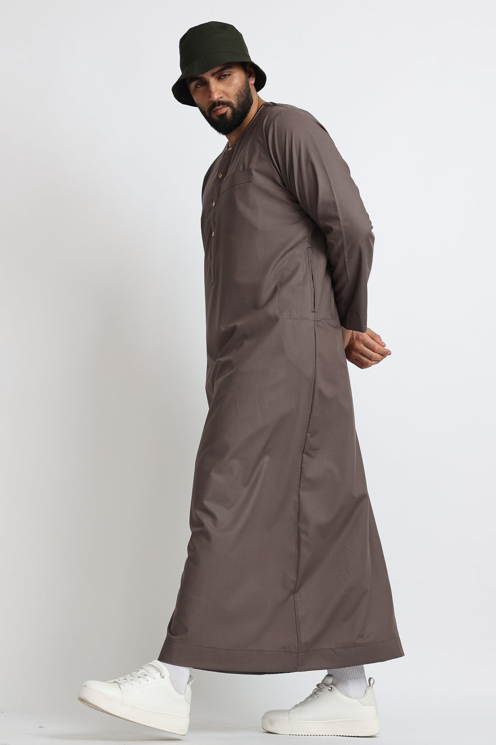 J107 Brown Button Omani - Premium Handcrafted Buttons for Sewing, DIY & Fashion Design - Perfect for Jackets, Coats & Home Decor Projects