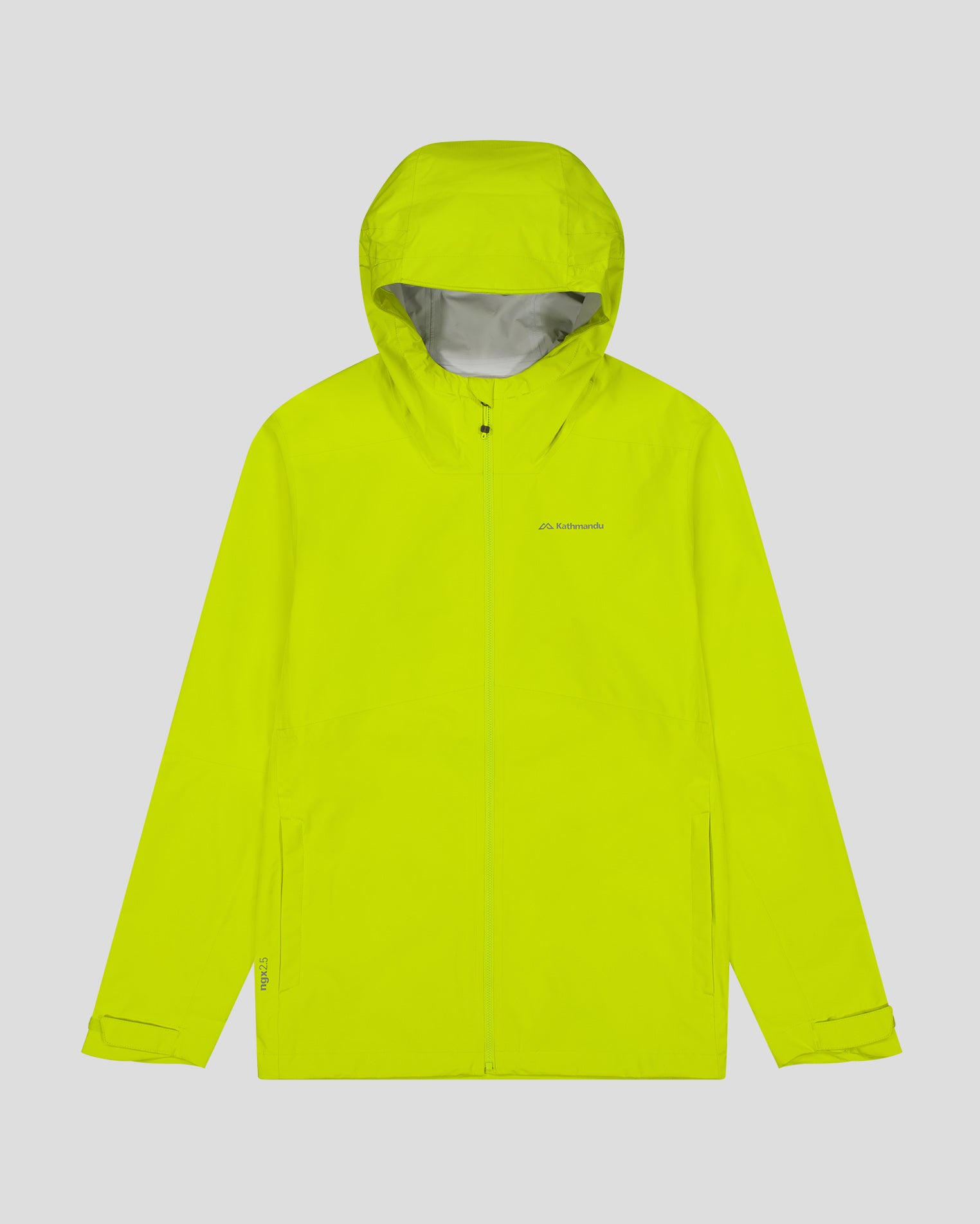 Men's Waterproof Trailhead Stretch 2.5L Rain Jacket - Lightweight Hiking Jacket for Outdoor Adventures - Bright Moss Green for High Visibility