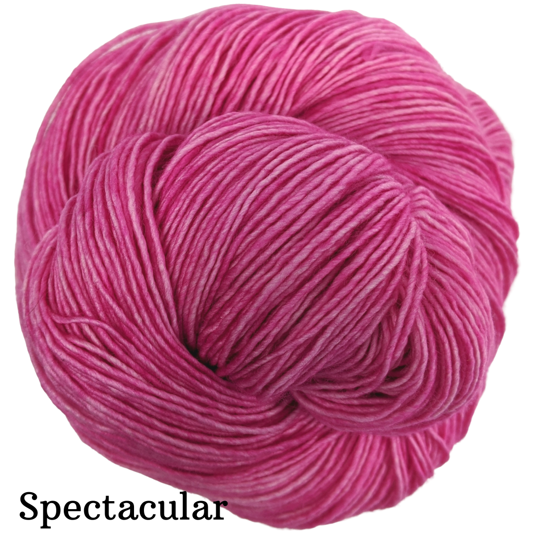 Knitcircus Yarns - Persist Pink Kettle Dyed Semi-Solid Yarn Skeins | Hand-Dyed to Order | Perfect for Knitting & Crochet Projects