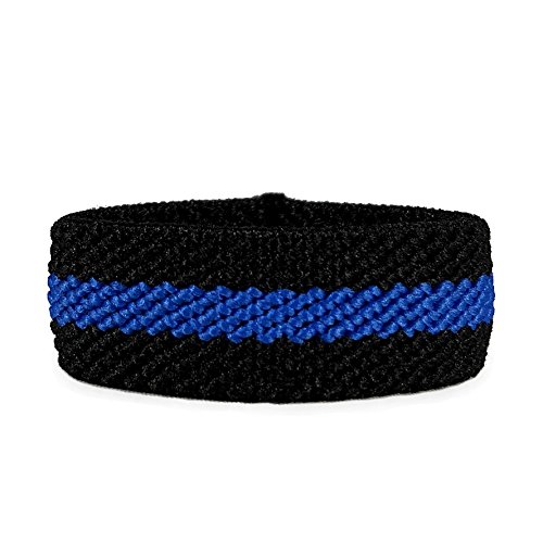 Thin Blue Line Mourning Band - Memorial Wristband for Fallen Officers - Show Support for Law Enforcement (1 Pack) - Perfect for Police Funerals, Memorials & Community Events