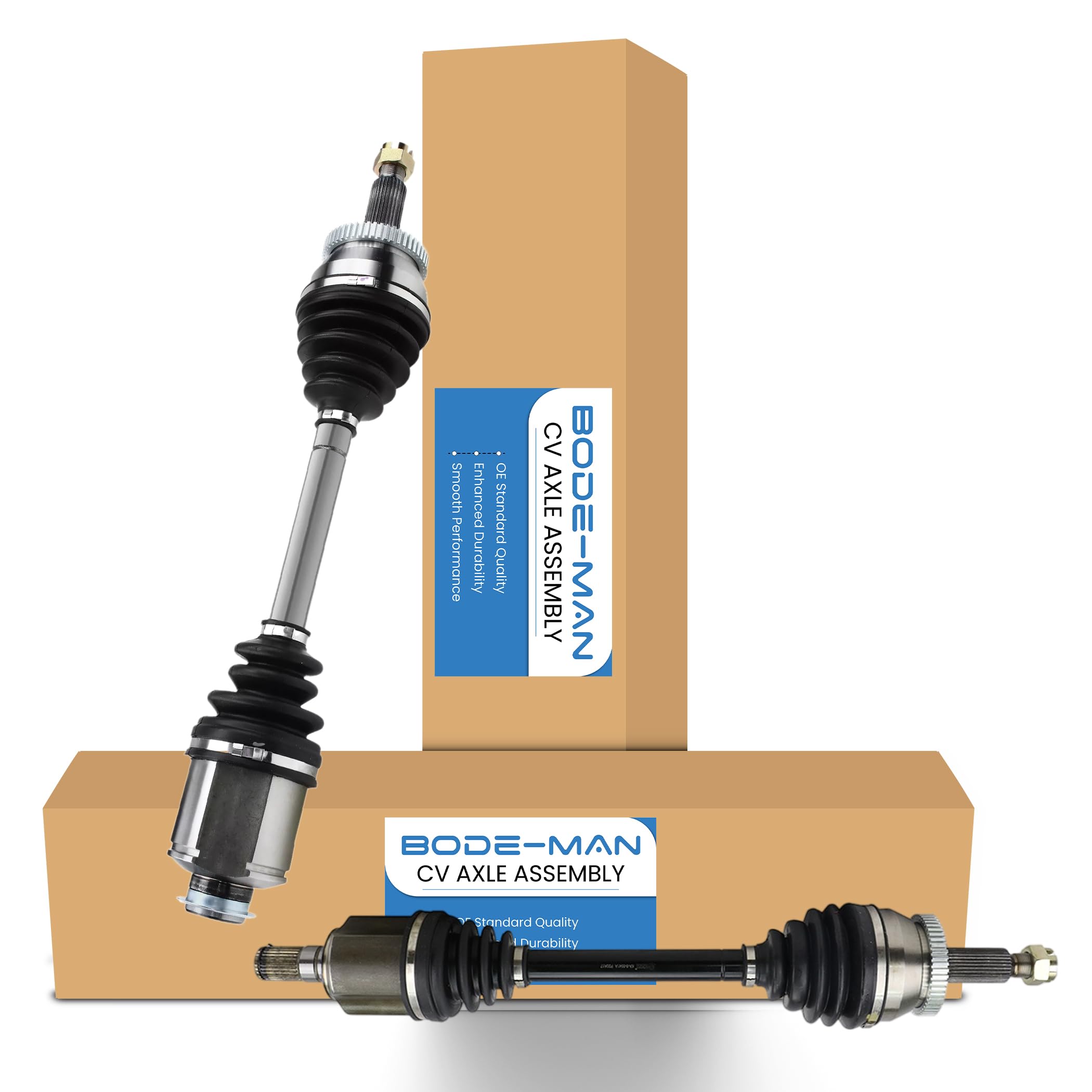 Pair of Front Left & Right CV Axle Drive Shaft Assemblies for 2010-2012 Hyundai Santa Fe & 2011-2013 Kia Sorento - Auto Transmission Replacement - Perfect for Smooth Drives & Off-Road Adventures