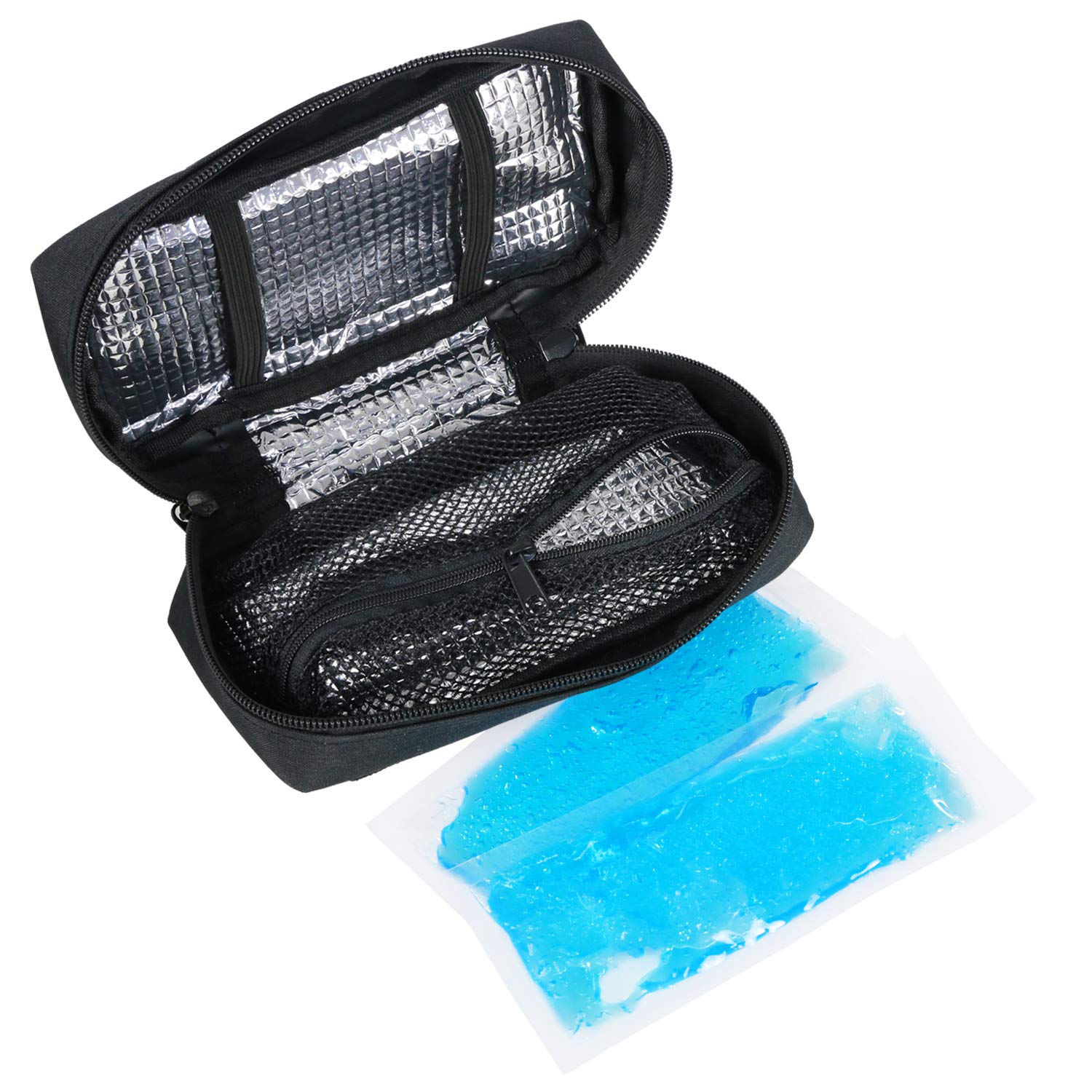 YOUSHARES Insulin Cooling Travel Case - Portable Diabetic Supplies Organizer Cooler Bag for Insulin Pen, Syringe, Glucose Meter & Diabetes Essentials | Perfect for Travel, Work & Daily Use