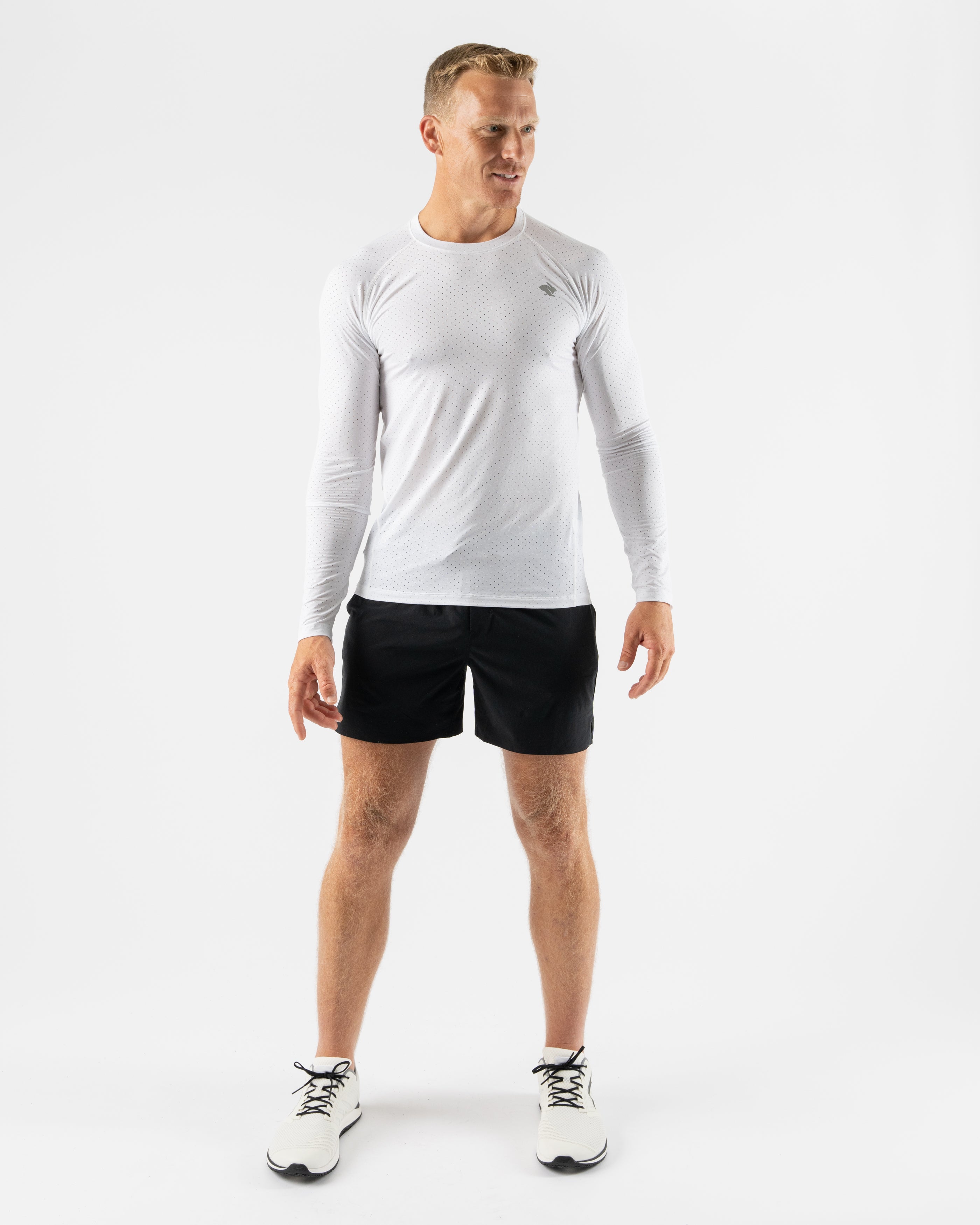 Men's Easy Tee Performance Ice Long Sleeve Shirt - Moisture Wicking & Breathable for Workouts, Running & Outdoor Activities