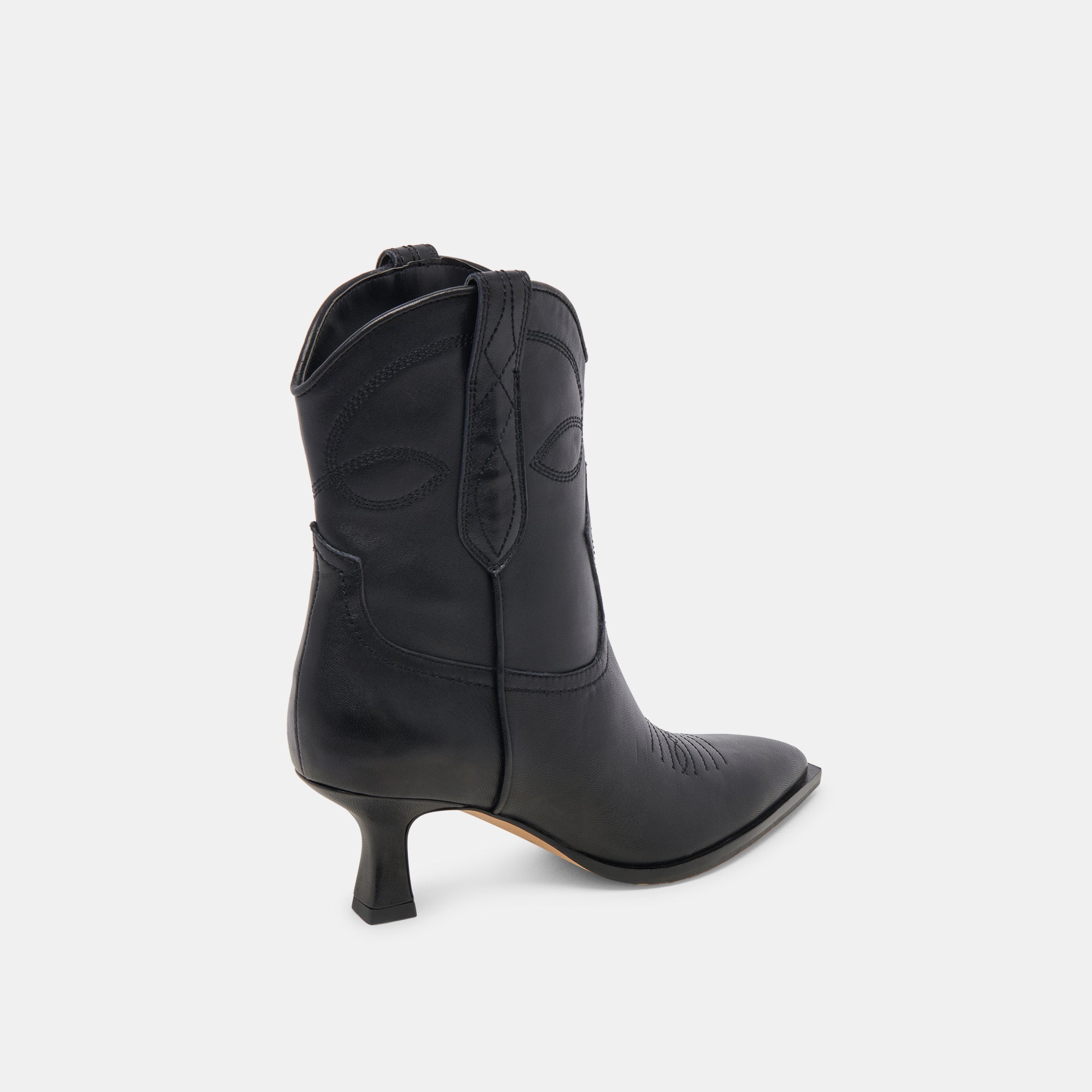 Black Leather Angel Booties for Women - Stylish & Comfortable Ankle Boots for Casual Wear, Parties & Everyday Fashion