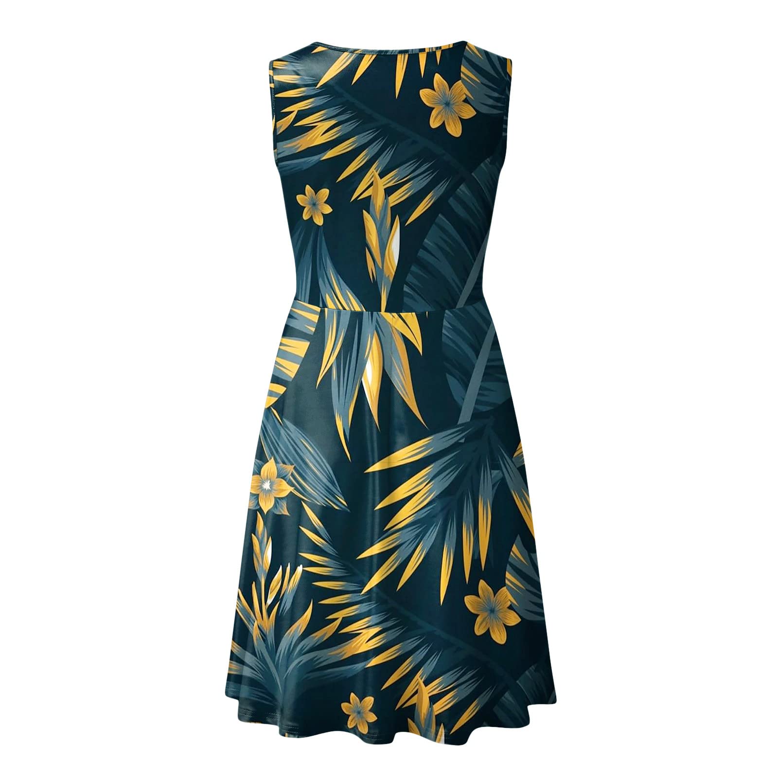 Women's Flattering Casual Dress with Smocked Elastic Waist & Tiered Design - Tummy Control Tube Top Dress for Everyday Wear, Date Nights & Summer Outfits