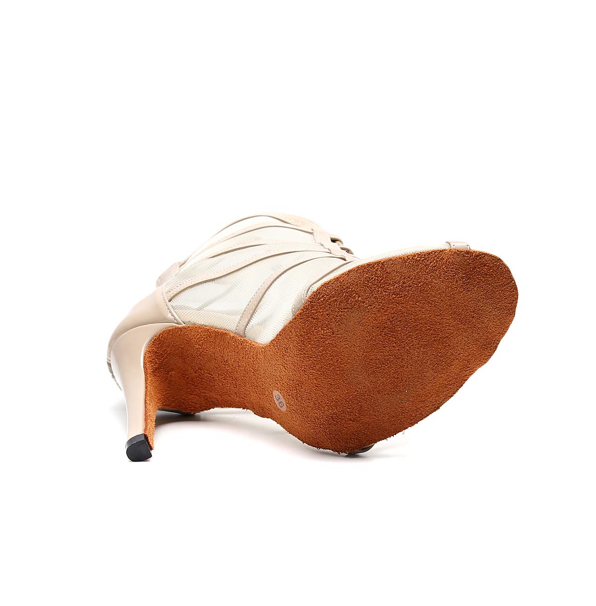 Latin Dance Shoes for Women - 4 Inch High Heel with Adjustable Straps & Suede Sole - Perfect for Salsa, Bachata, Ballroom Dancing and Performance
