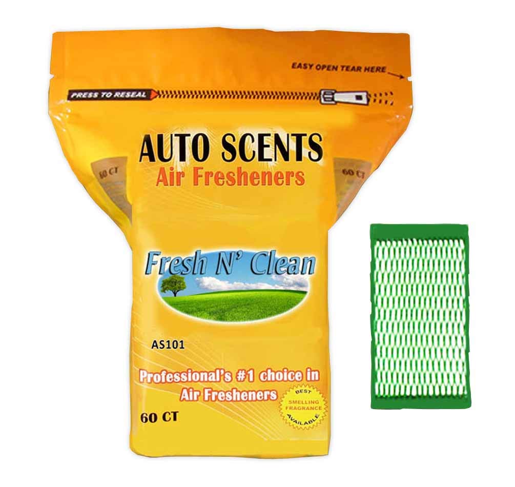 Fresh N' Clean Scent Air Freshener Pads - Long-Lasting Odor Eliminator for Car, Home & Office - Heavy-Duty Fragrance Pads for Tough Odors - Perfect for Vehicles, Bathrooms & Pet Areas