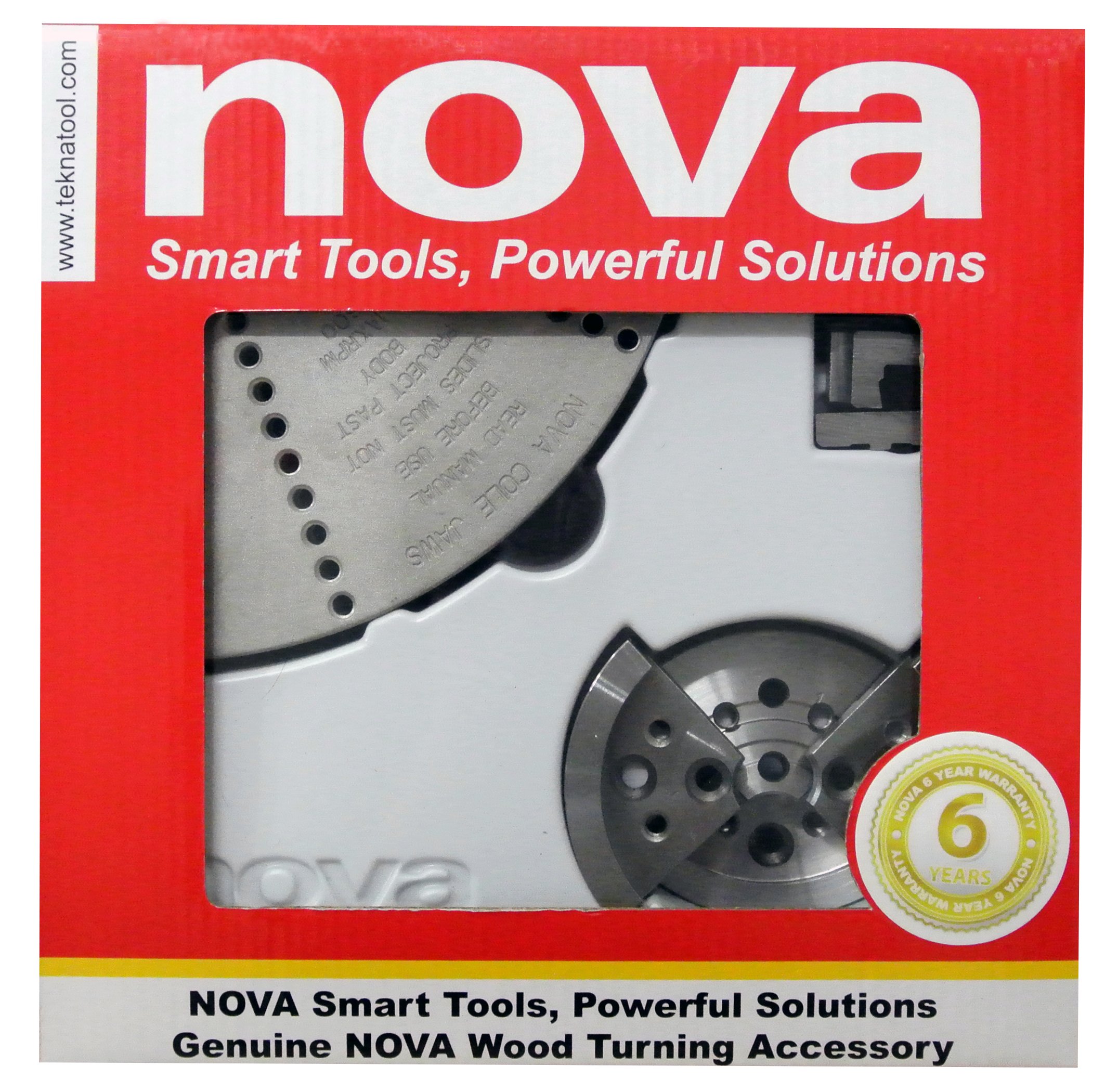 NOVA 6033 3-Piece Chuck Jaw Assortment Set for Lathe & Drill Press - Replacement Jaws for Woodworking & Metalworking Projects