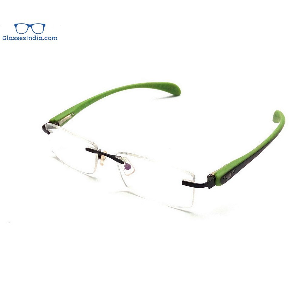 Blue Light Blocking Rimless Computer Glasses PF2257GR - Anti Eye Strain for Gaming, Office Work & Screen Time Protection