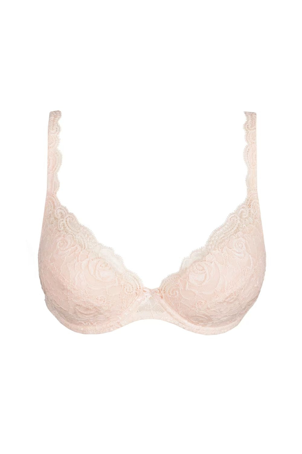 Cyrile Push Up Bra in Crystal Pink - Sexy Lace Underwire Bra for Women - Perfect for Date Night & Special Occasions