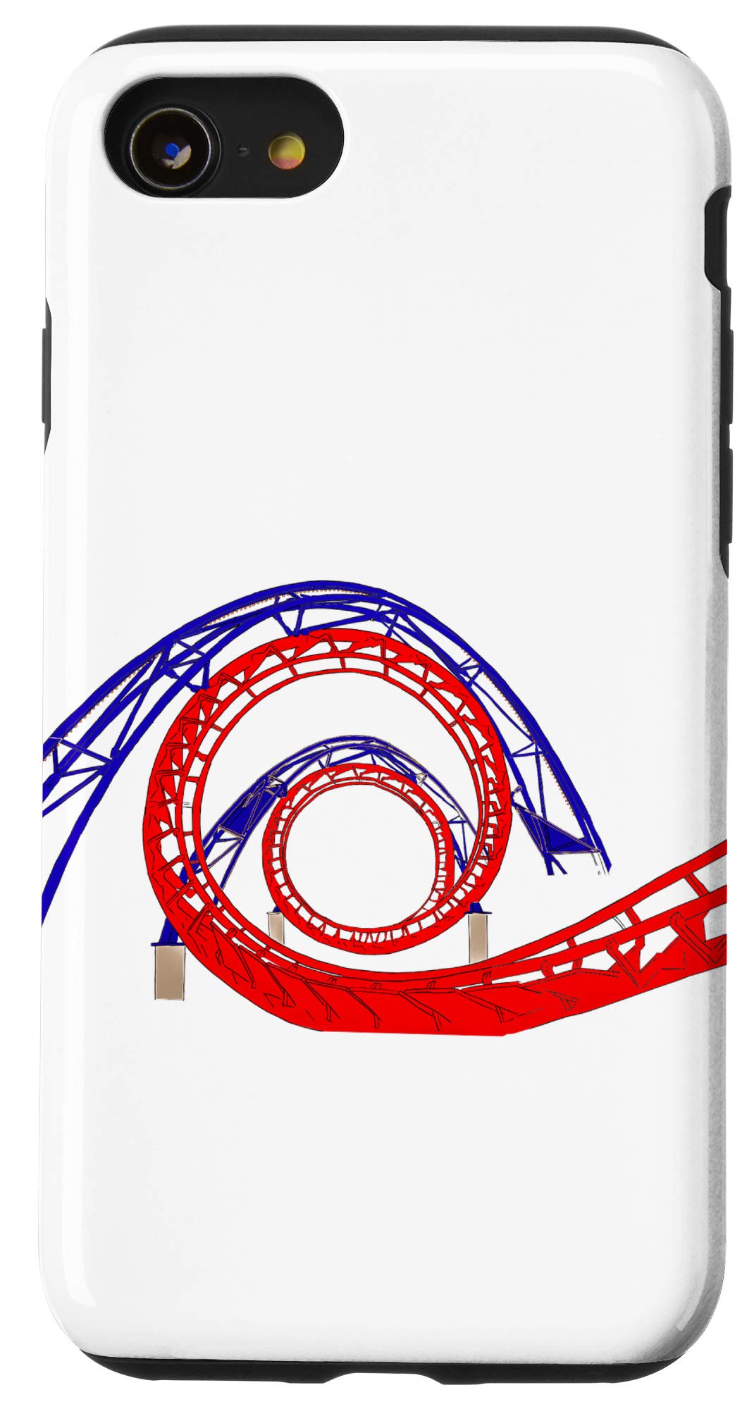iPhone SE (2020) / 7 / 8 Shockproof Roller Coaster Design Phone Case - Durable Protection for Outdoor Adventures & Extreme Sports