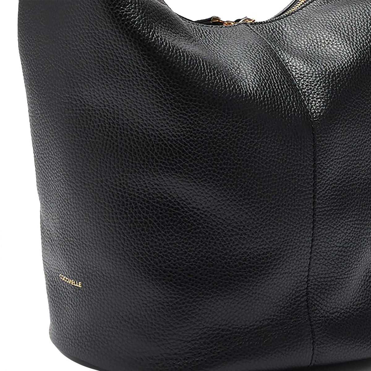 Coccinelle Fernanda Large Noir Shoulder Bag for Women - Genuine Leather Crossbody Purse with Adjustable Strap, Perfect for Work, Travel & Everyday Use (Black, S4A130101)