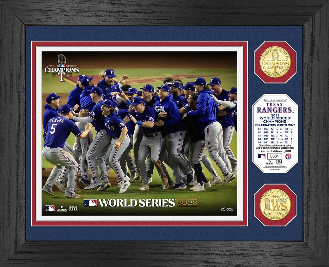 Texas Rangers 2023 World Series Champions Commemorative Bronze Coin - Limited Edition Collectible for Baseball Fans, Sports Memorabilia Enthusiasts - Perfect for Display, Gifts, and Fan Collections