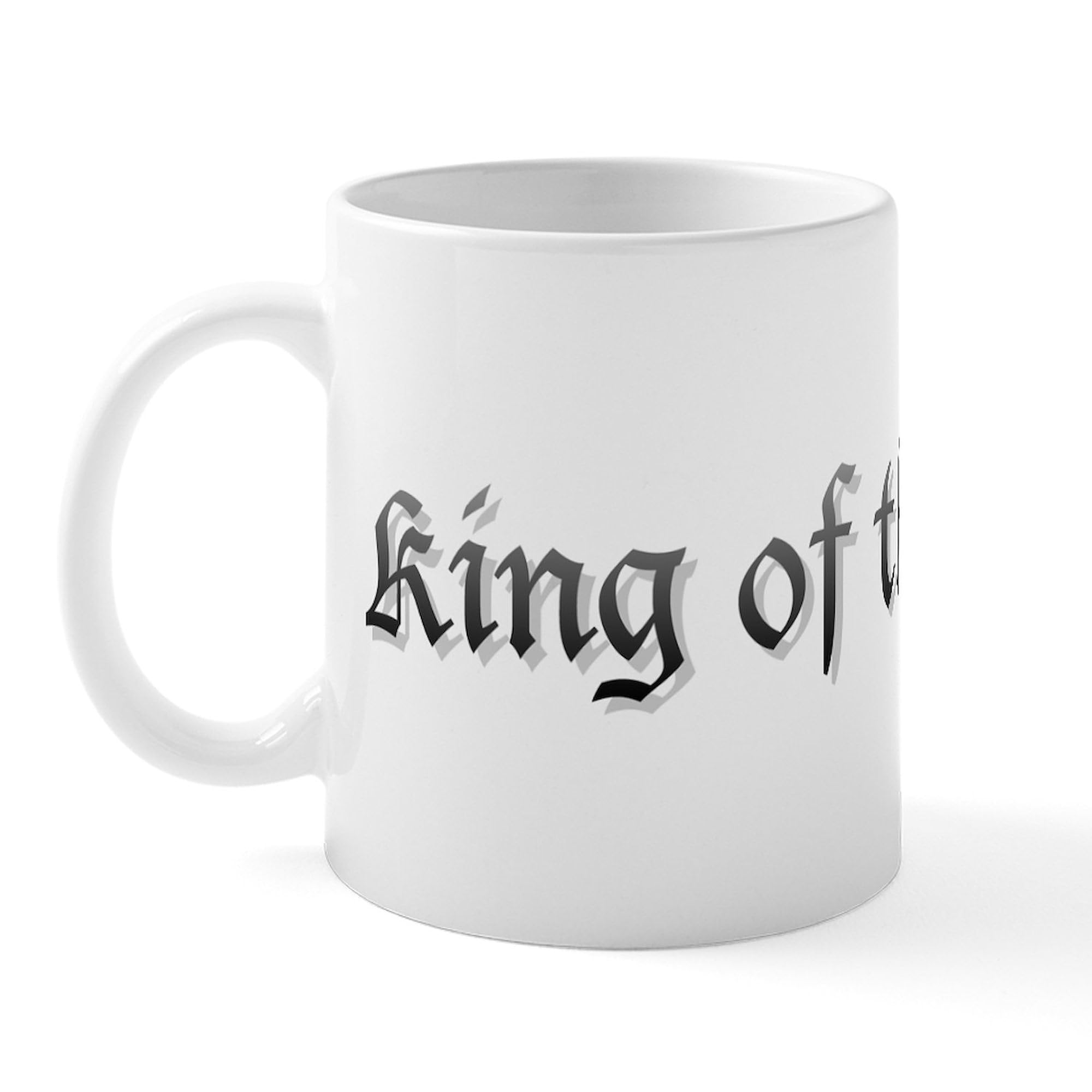 King Of The Castle Ceramic Coffee Mug - 11 oz (325 ml) Funny Novelty Cup for Office, Home & Gifts | Perfect for Tea, Hot Chocolate & Coffee Lovers