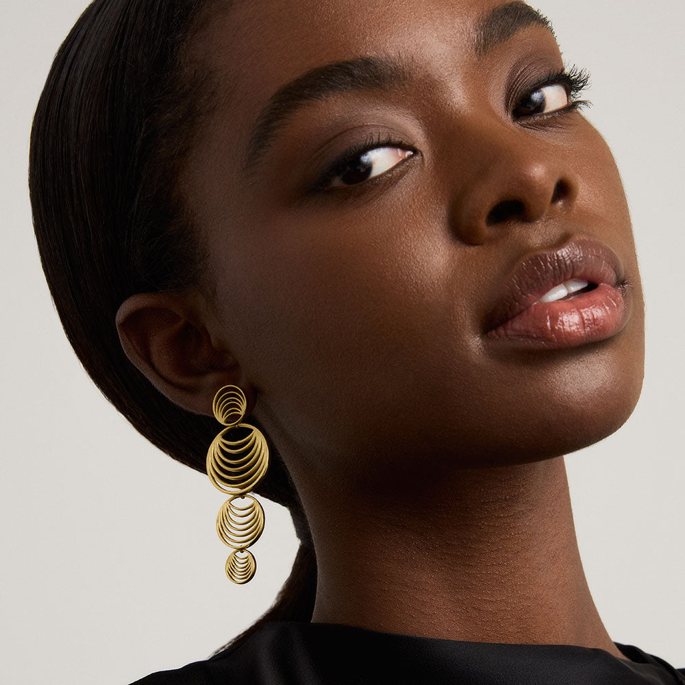 Elegant Salvador Long Drop Earrings for Women - Boho Chic Dangle Jewelry for Parties, Weddings & Special Occasions