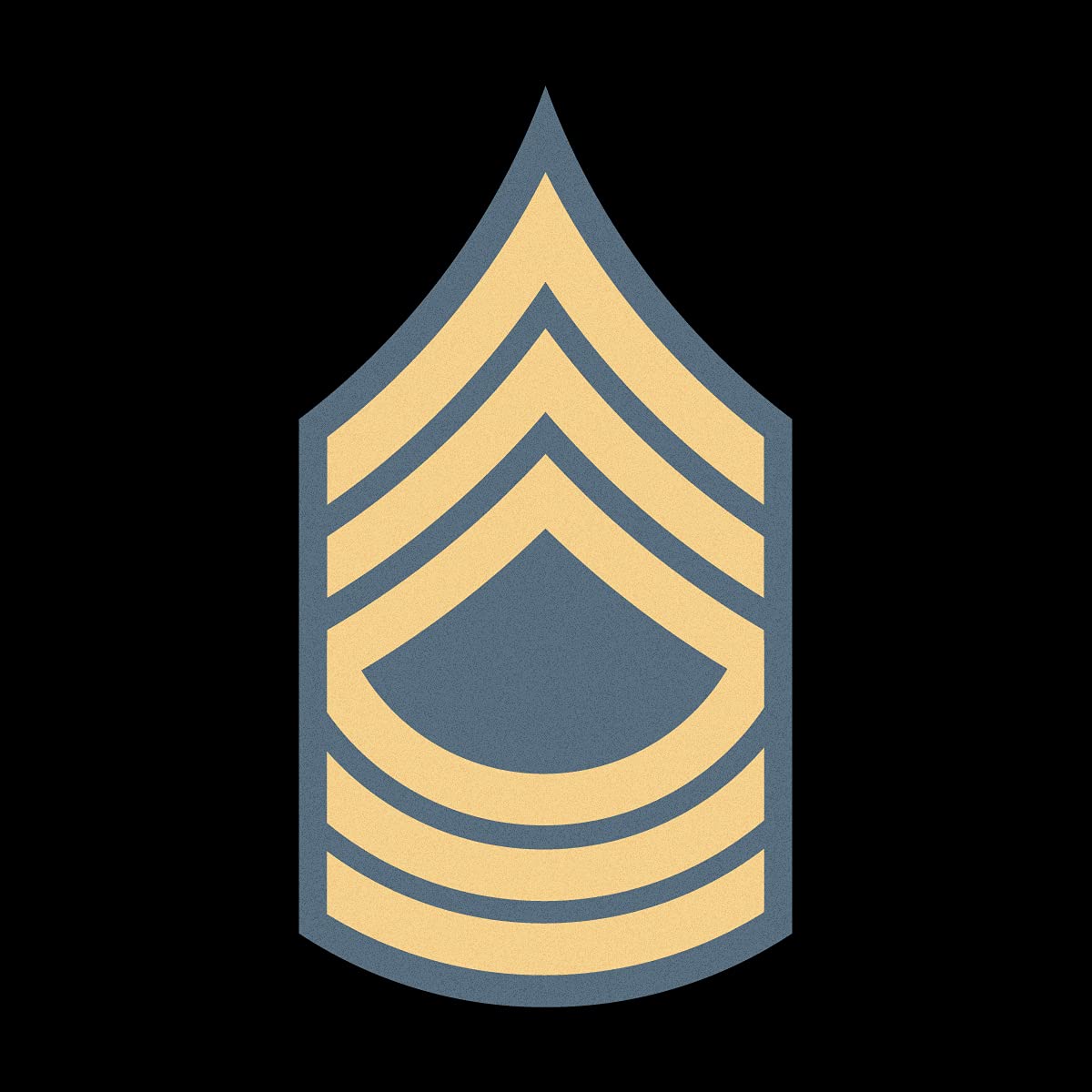 US Army Master Sergeant E-8 9 Inch Reflective Vinyl Decal - Military Rank Mug Design - Perfect for Coffee Cups, Tumblers & Gifts