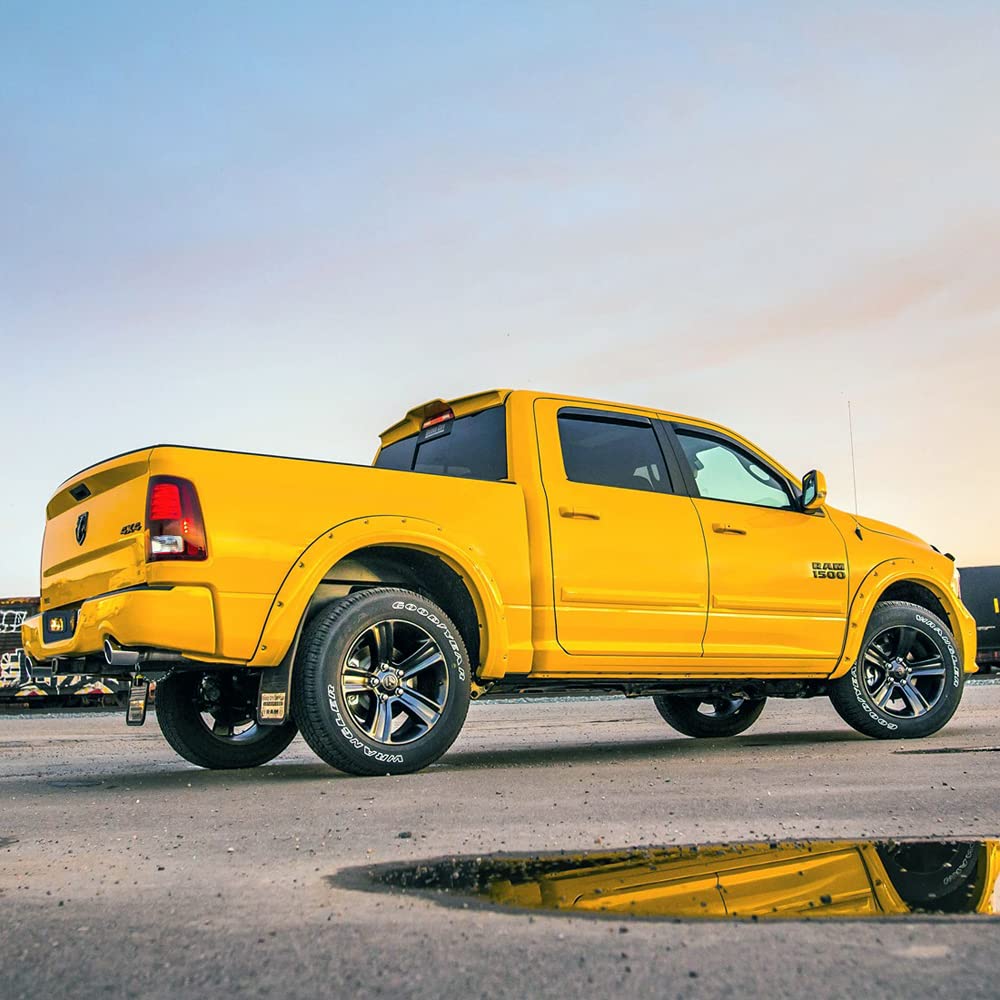 EGR982859 Painted EGR Truck Cab Spoiler for Dodge Ram 1500/2500/3500 | Light Khaki Metallic (AJC) | Aerodynamic Enhancement & Improved Fuel Efficiency | Perfect for Off-Roading & Highway Driving