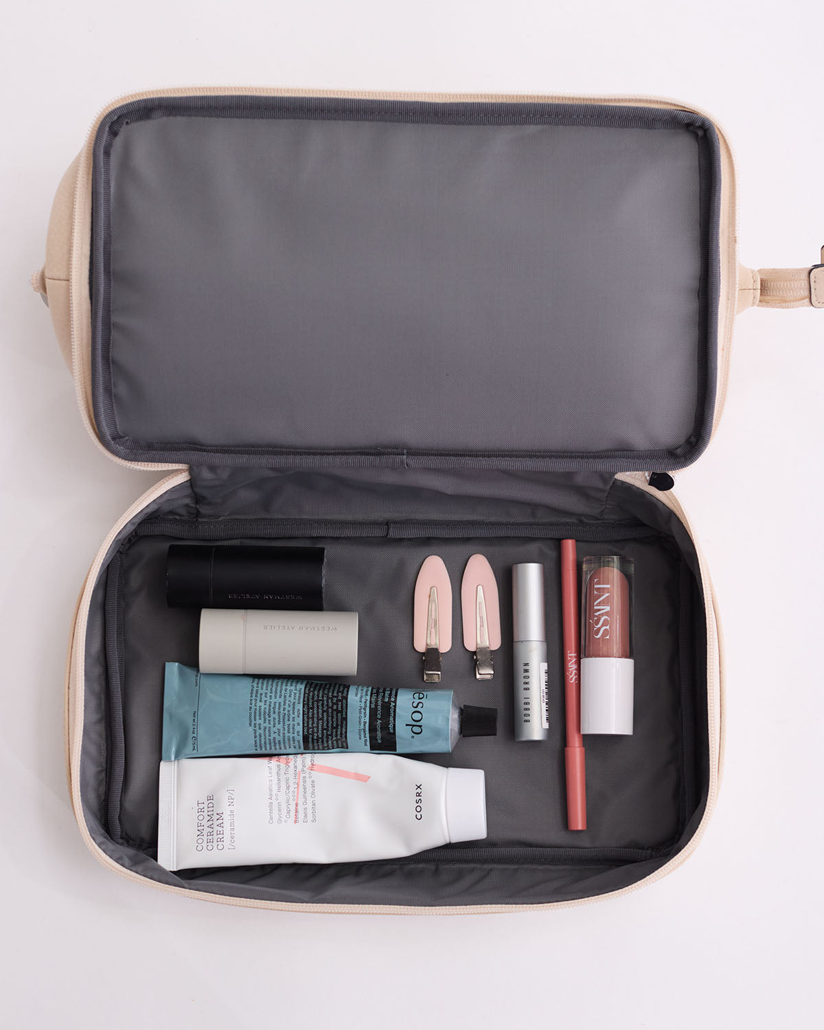 Oat Holiday Vanity Case - Travel Makeup Organizer for Women, Portable Cosmetic Bag with Mirror | Perfect for Vacation, Bridal, and Daily Use