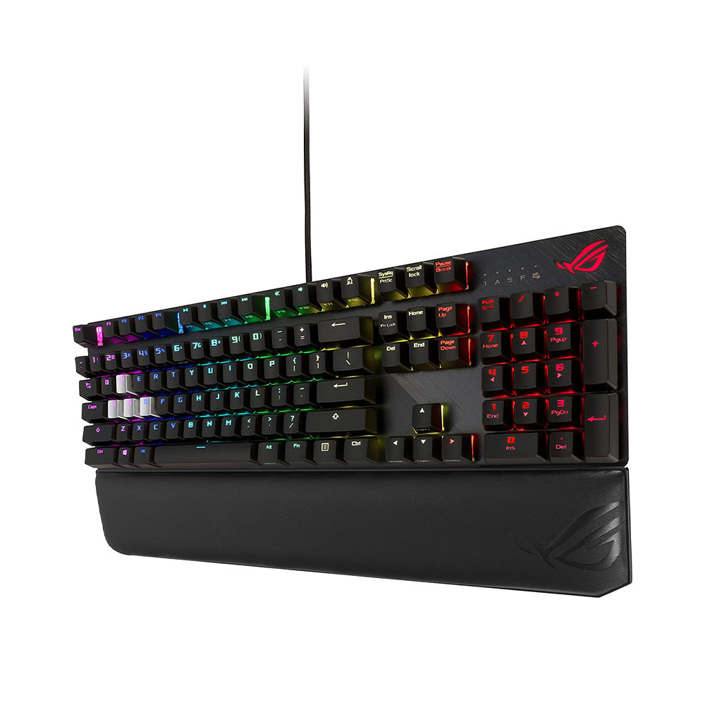 ASUS ROG Strix Scope Deluxe RGB Mechanical Gaming Keyboard with Cherry MX Brown Switches - Perfect for PC Gaming, Esports & Typing