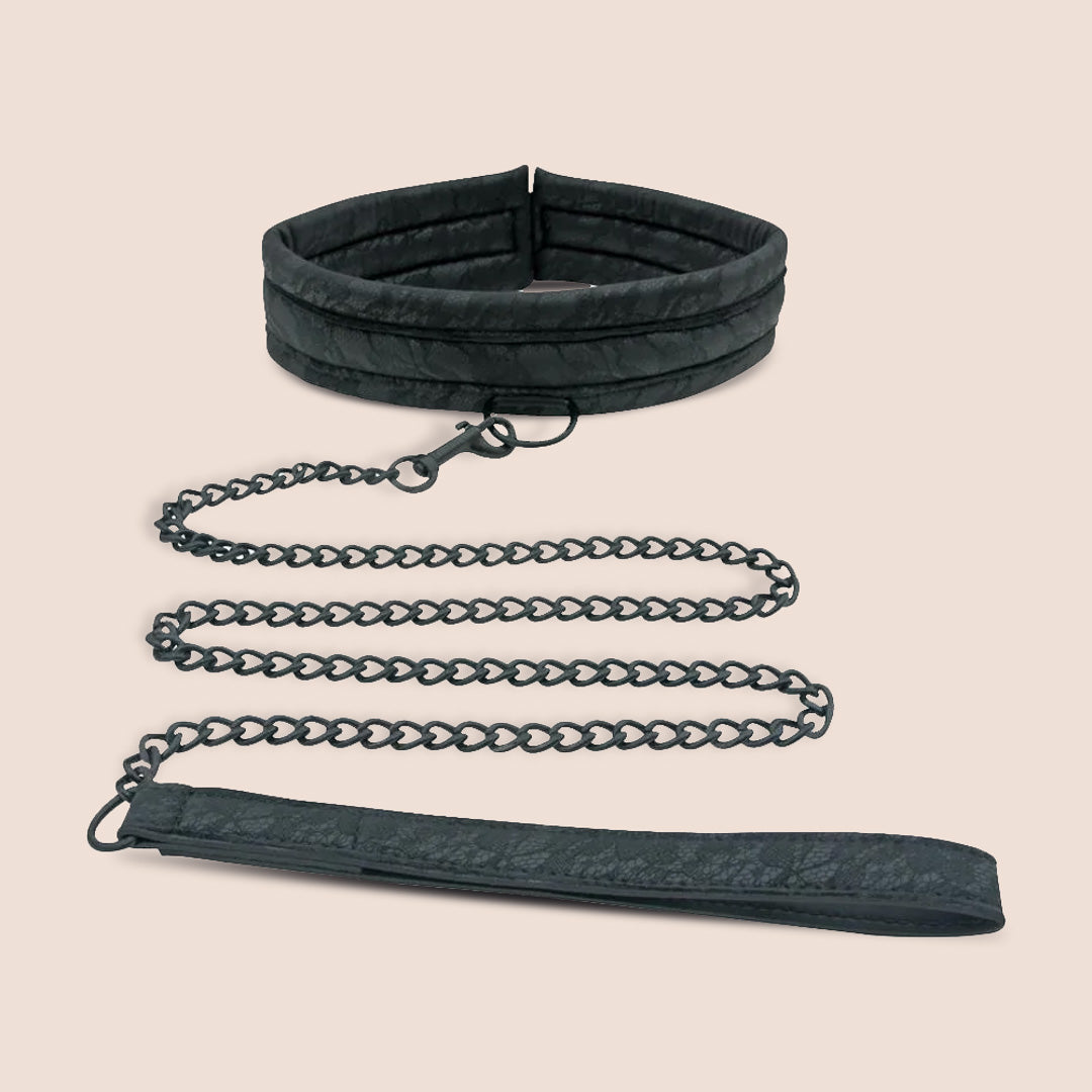 Sincerely, Sportsheets Lace Collar and Leash Set - Soft Adjustable Lace Choker with Matching Leash for Couples, BDSM, Role Play & Romantic Occasions